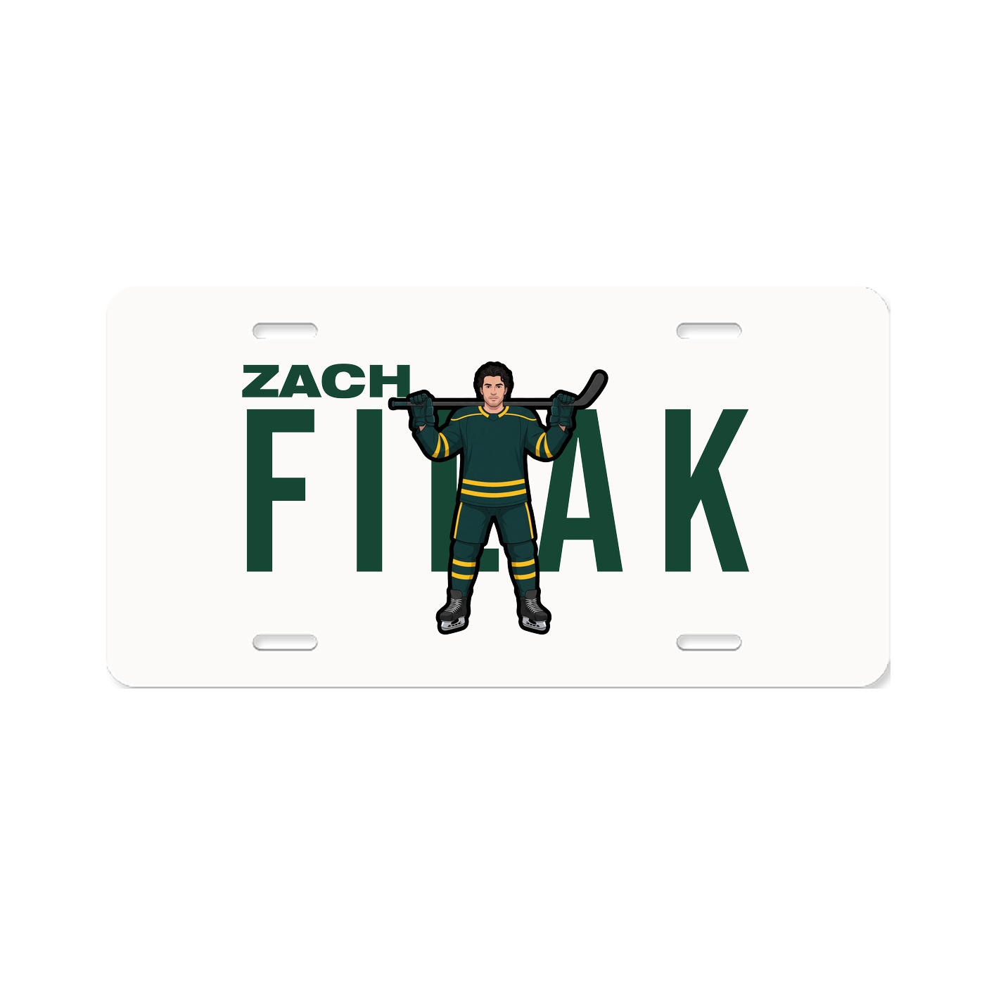 License Plate — Player Name in Classic