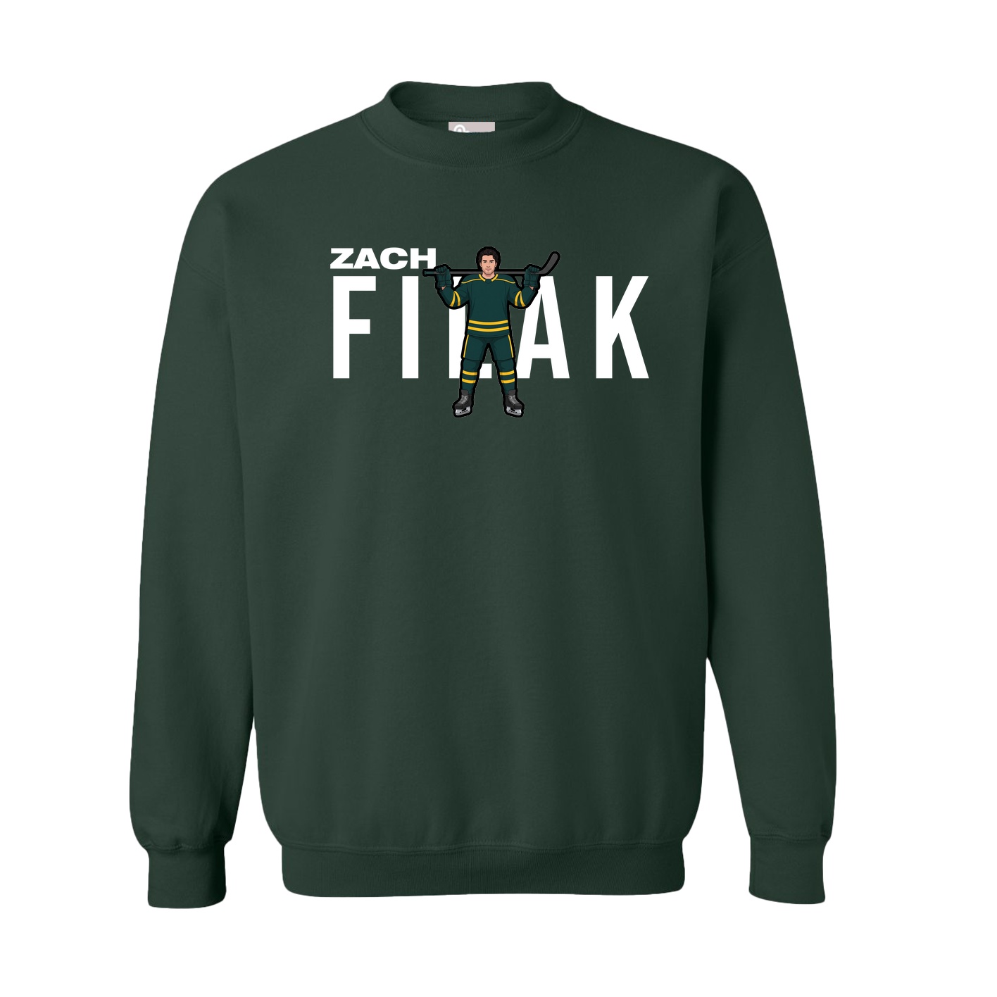 Fleece Crew — Player Name in Green