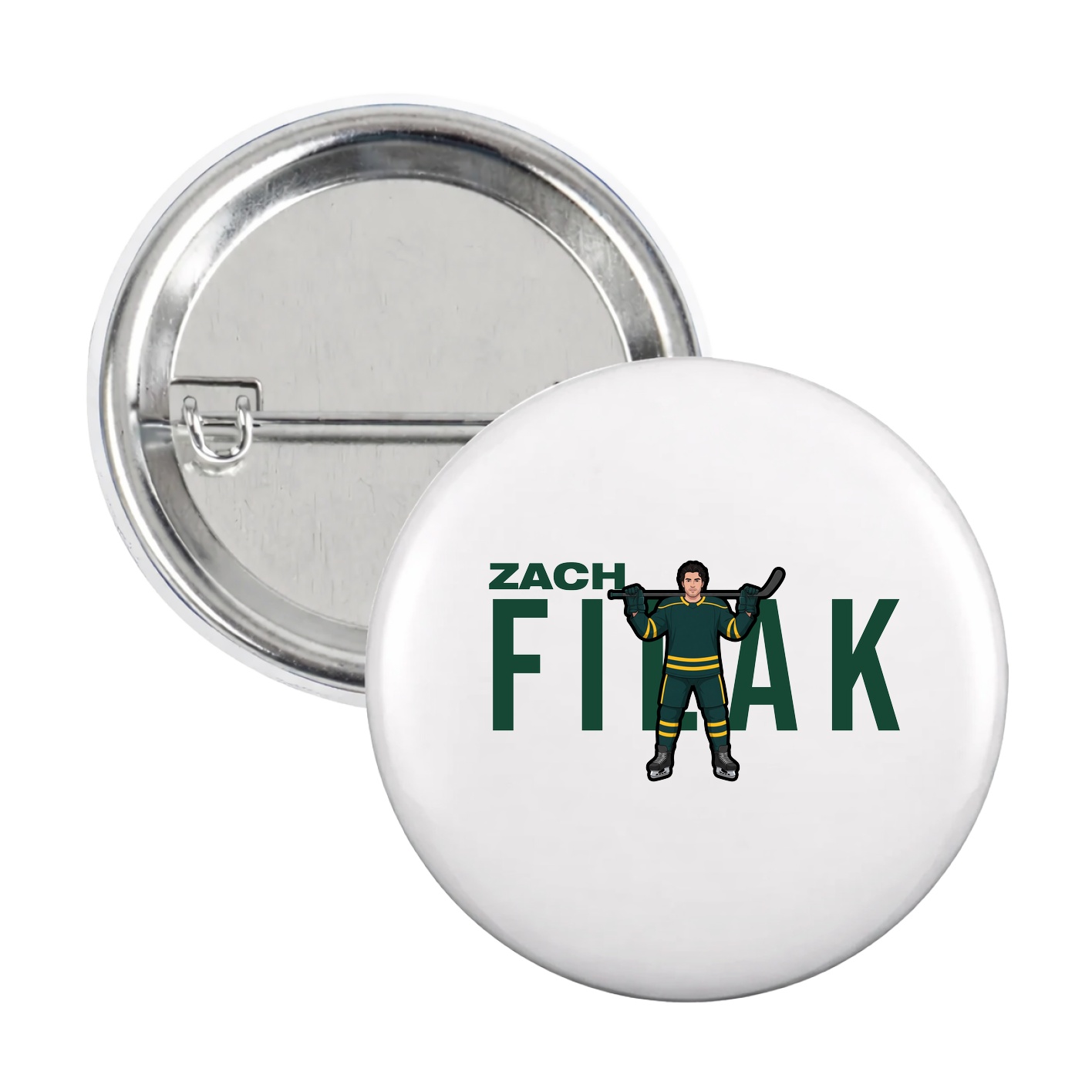 Game Day Button — Player Name in White
