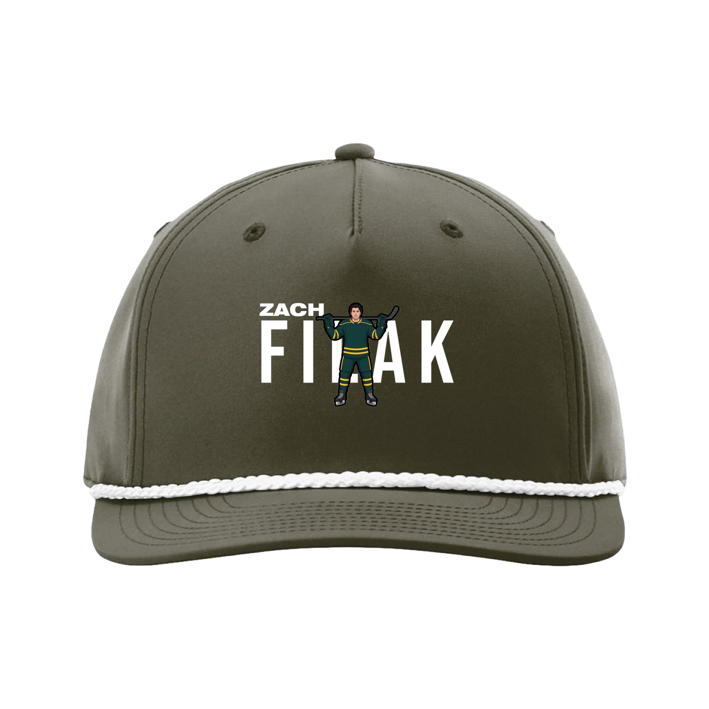 Five-Panel Classic Rope Cap — Player Name in Green