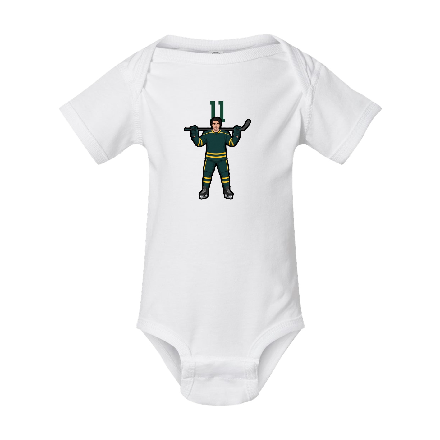 Baby Onesie — Number Top in White