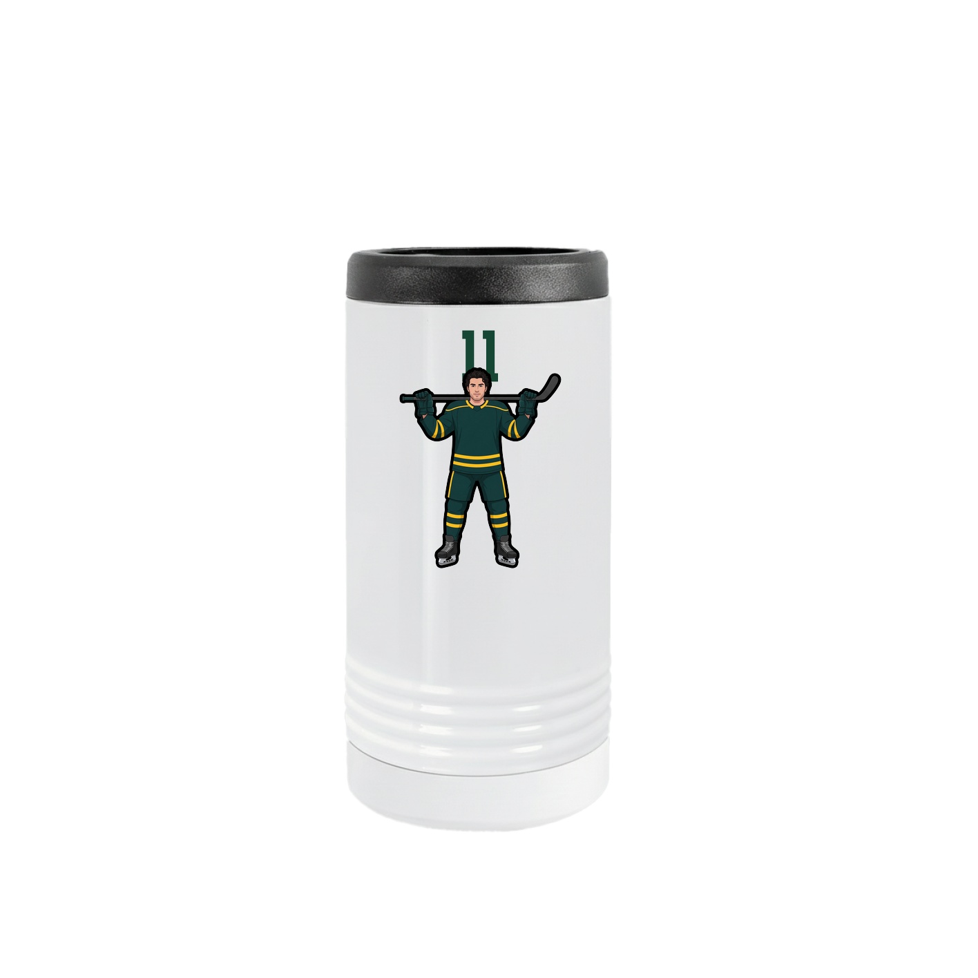 Slim Beverage Holder — Number Top in White