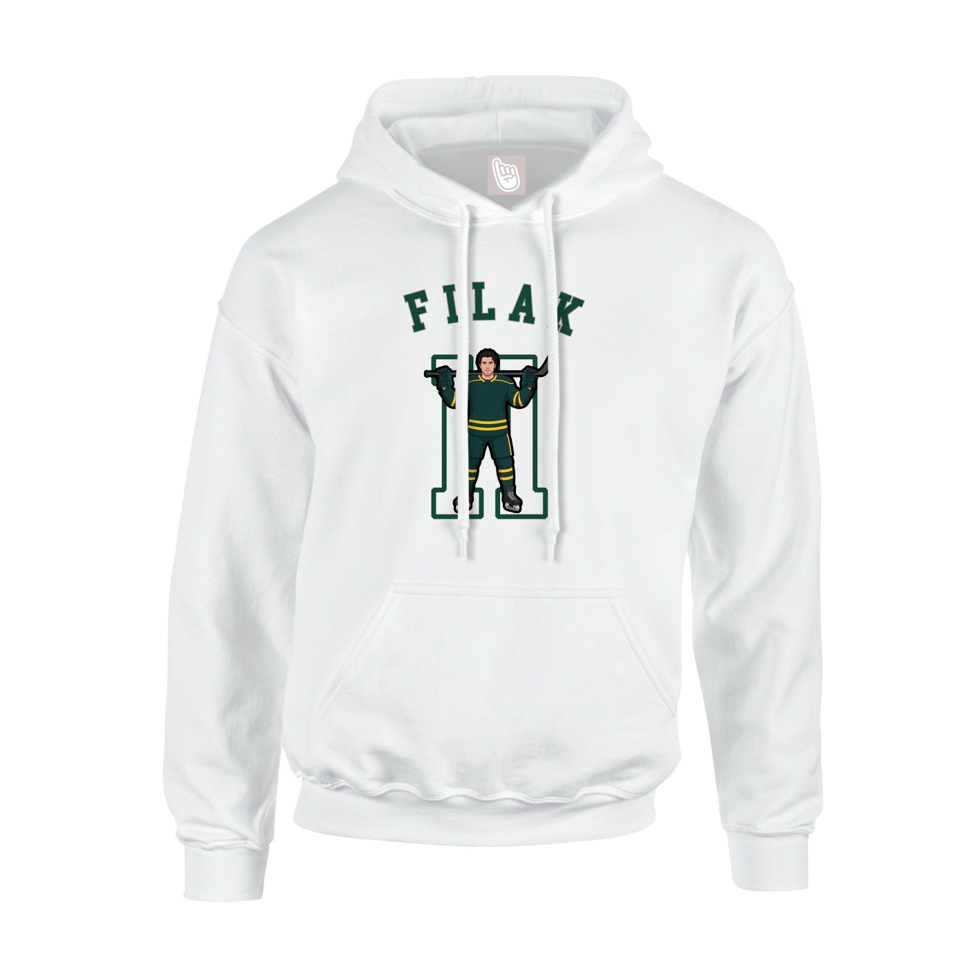 Youth Hoodie — Shirsey Arch in White