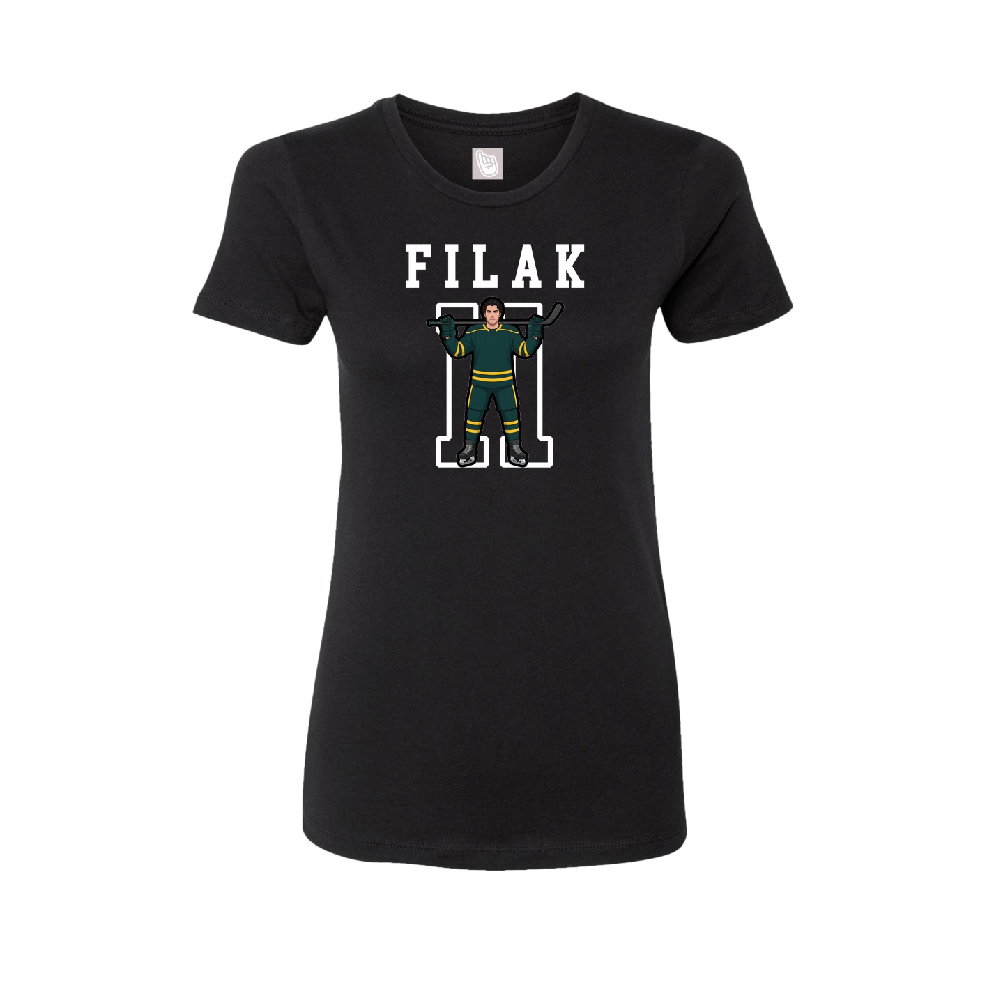 Fitted Women's Tee — Shirsey in Black