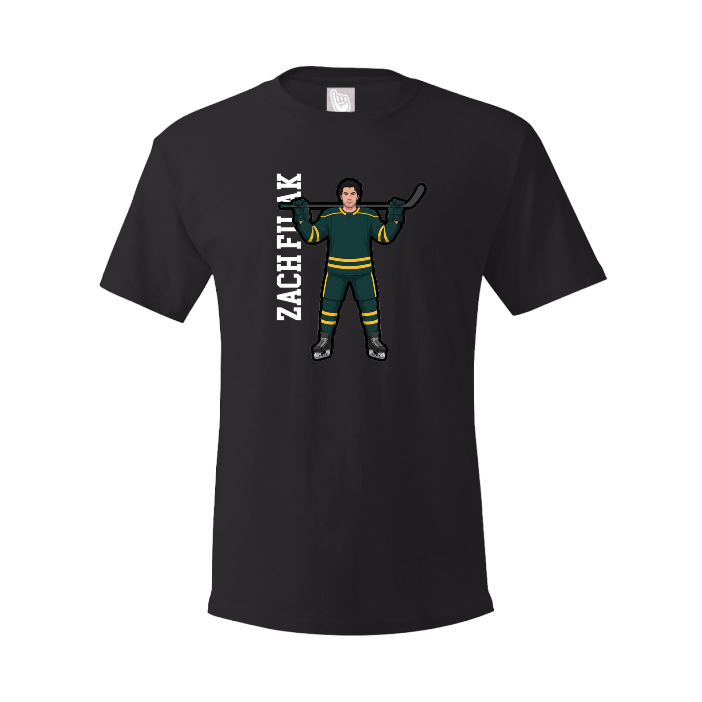 Youth Tee — Name Vertical in Black