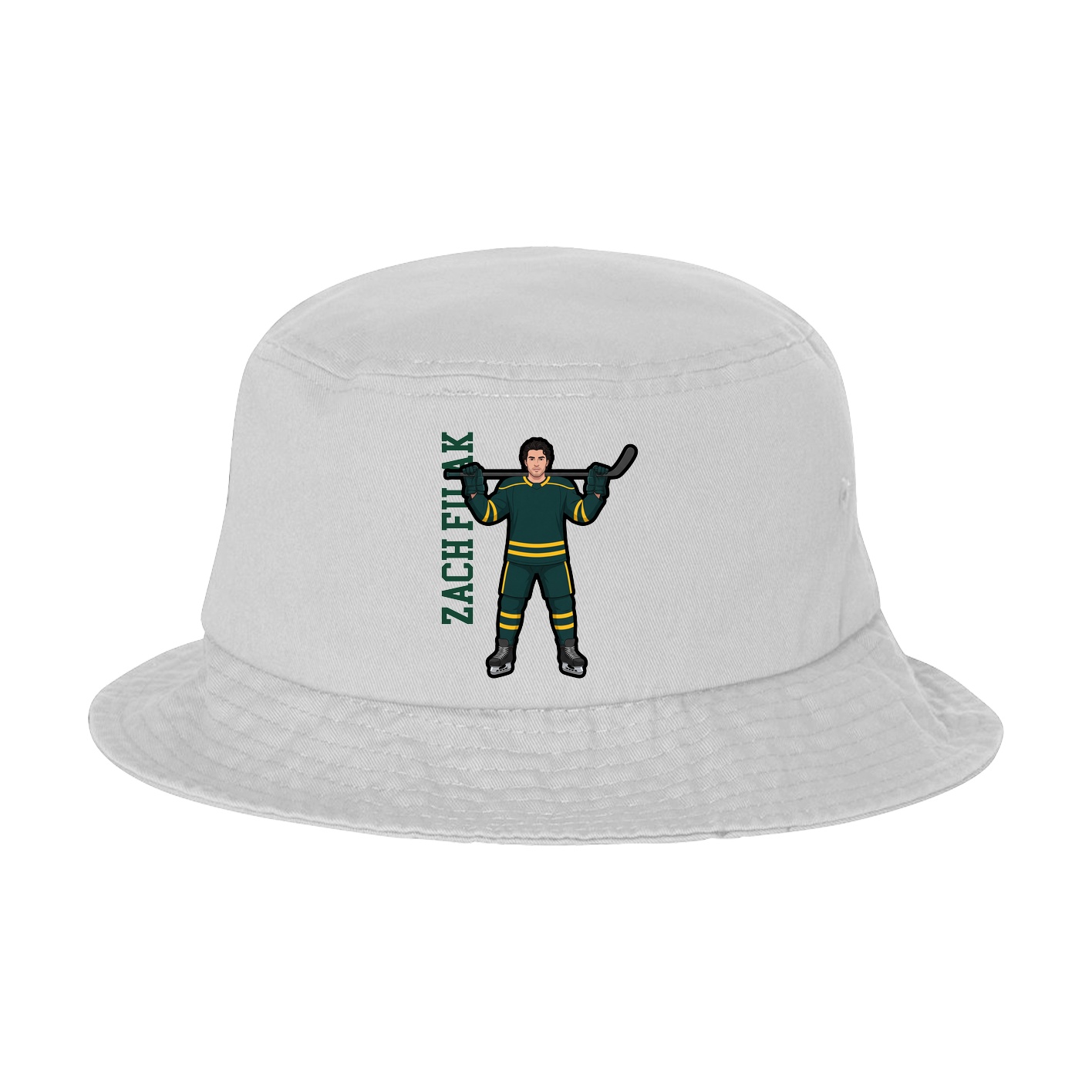 Bucket Cap — Name Vertical in White