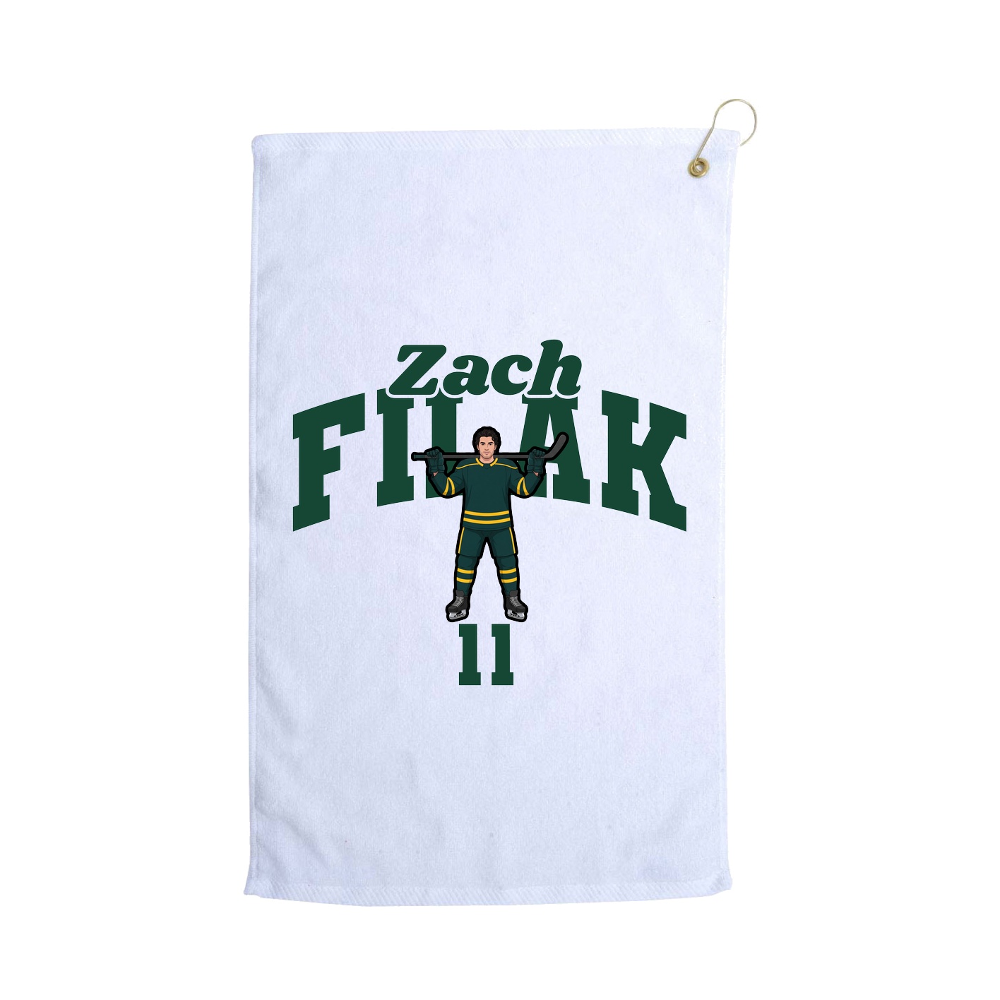 Golf Towel — Signature Arch in White