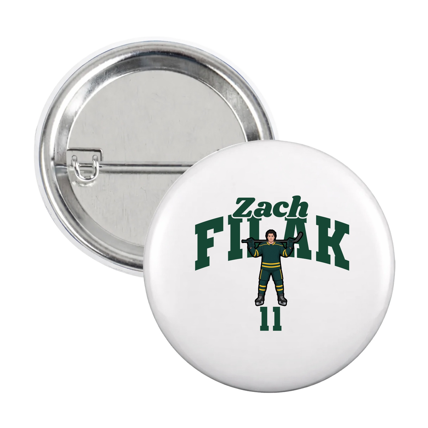 Game Day Button — Signature Arch in White