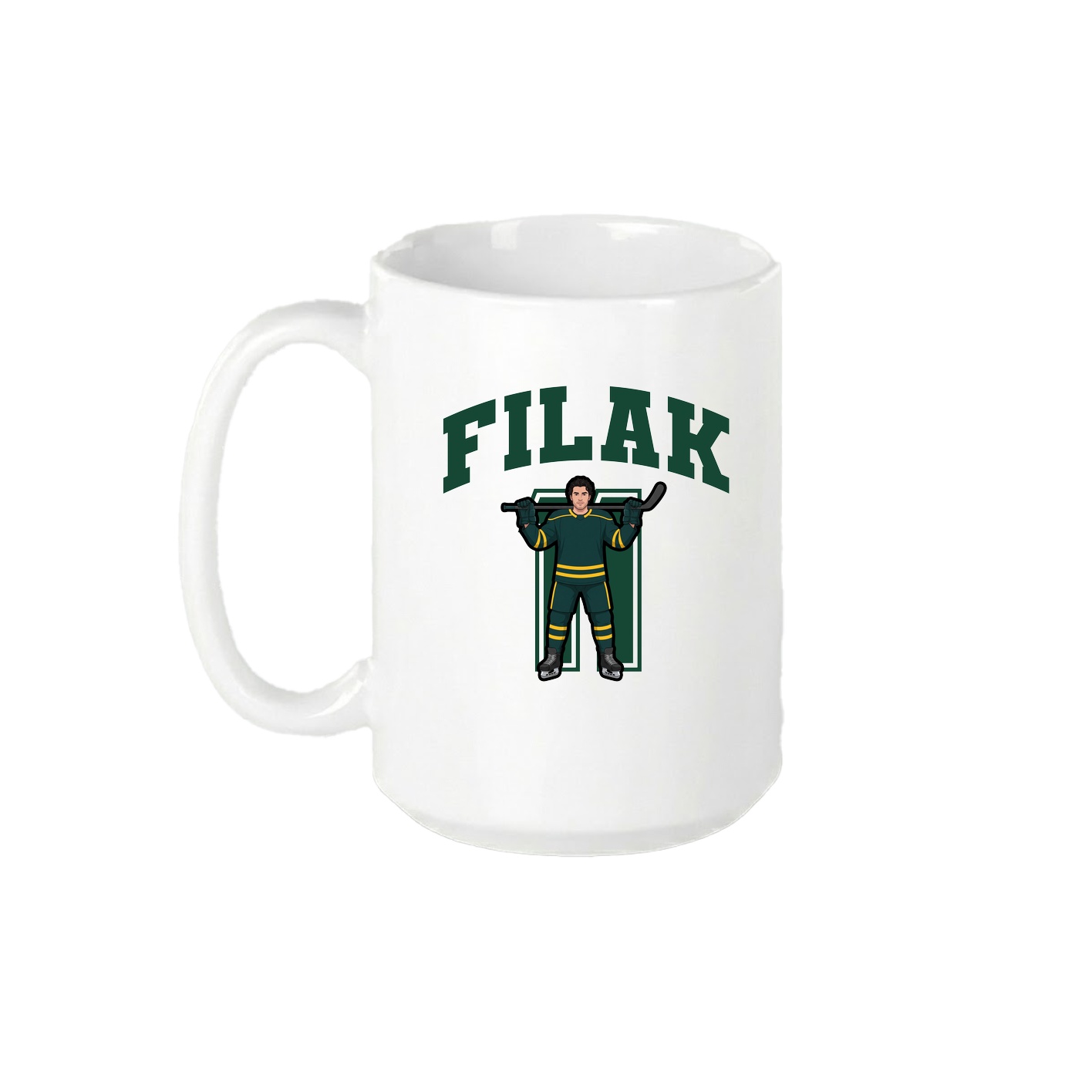 15oz Coffee Mug — Number in White