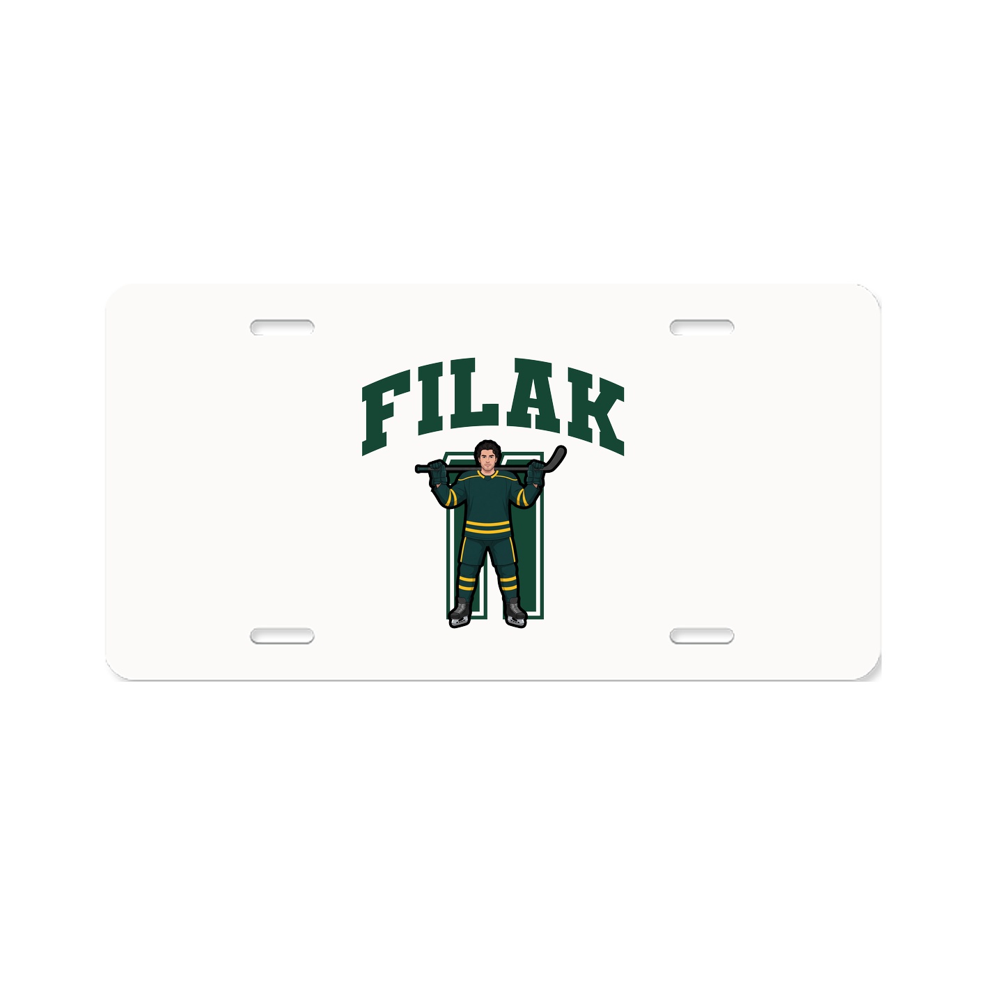 License Plate — Number in Classic