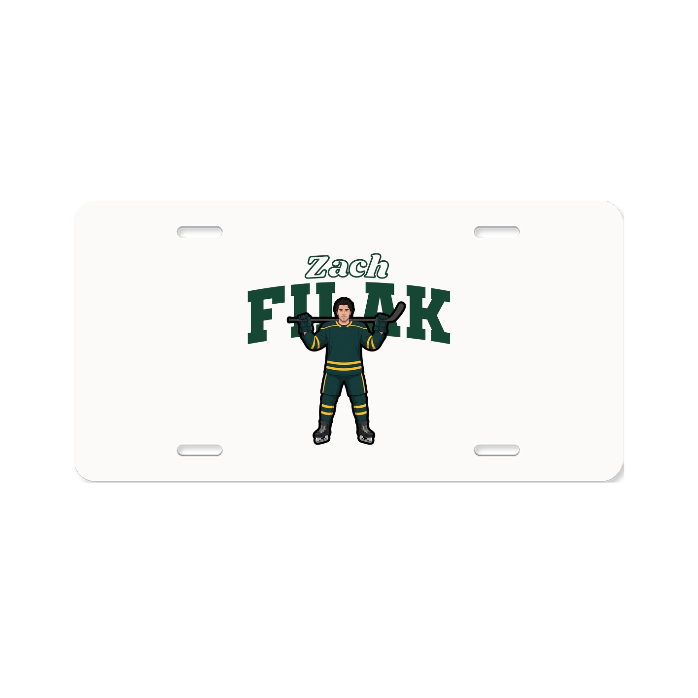 License Plate — Name Arch in Classic