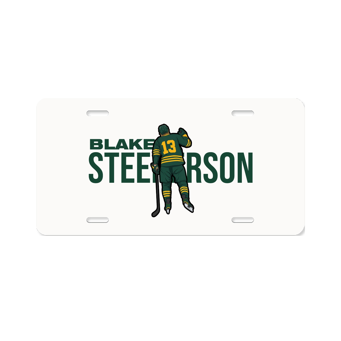 License Plate — Player Name in Classic