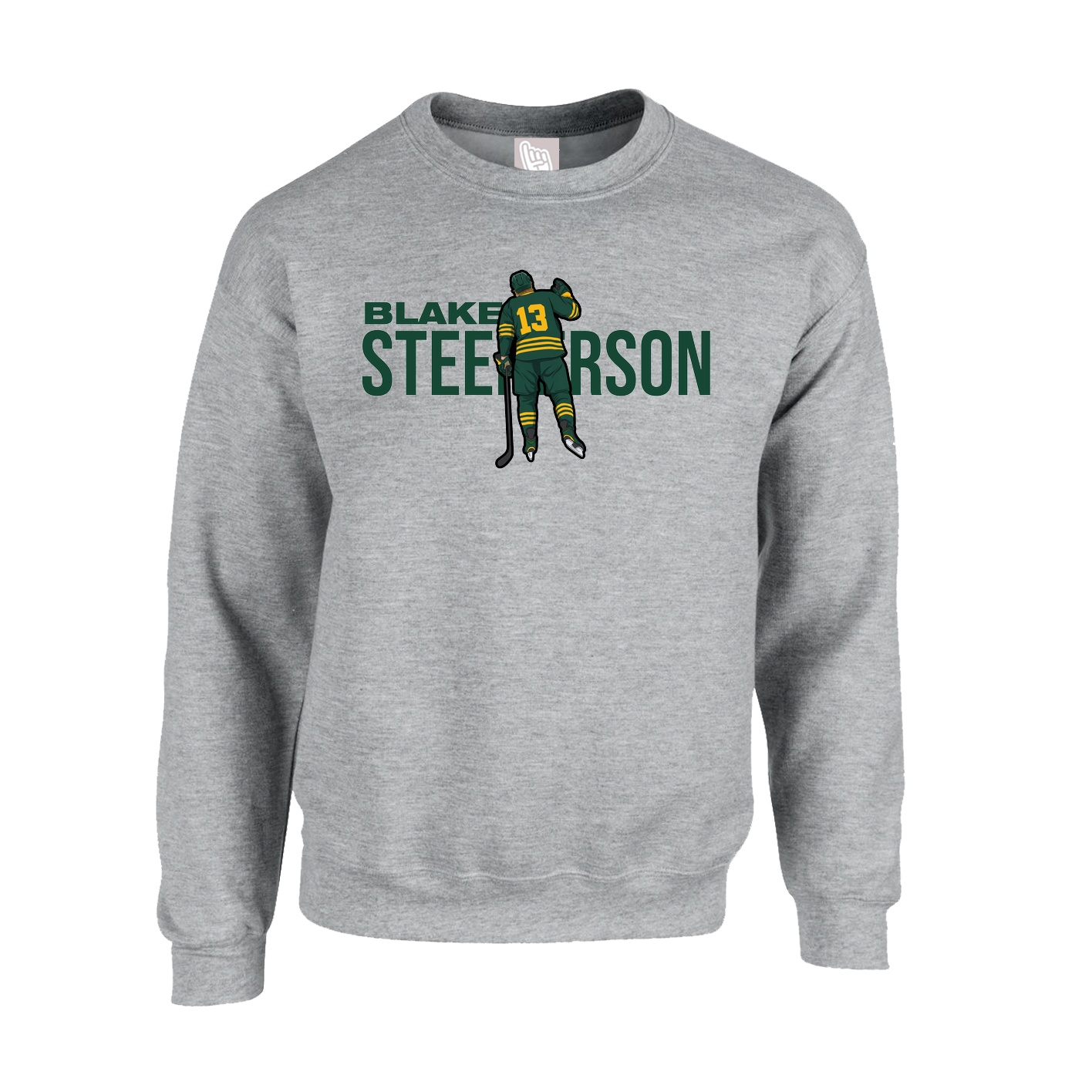 Fleece Crew — Player Name in Grey