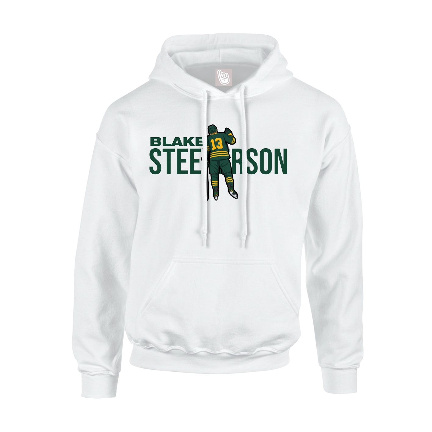Youth Hoodie — Player Name in White