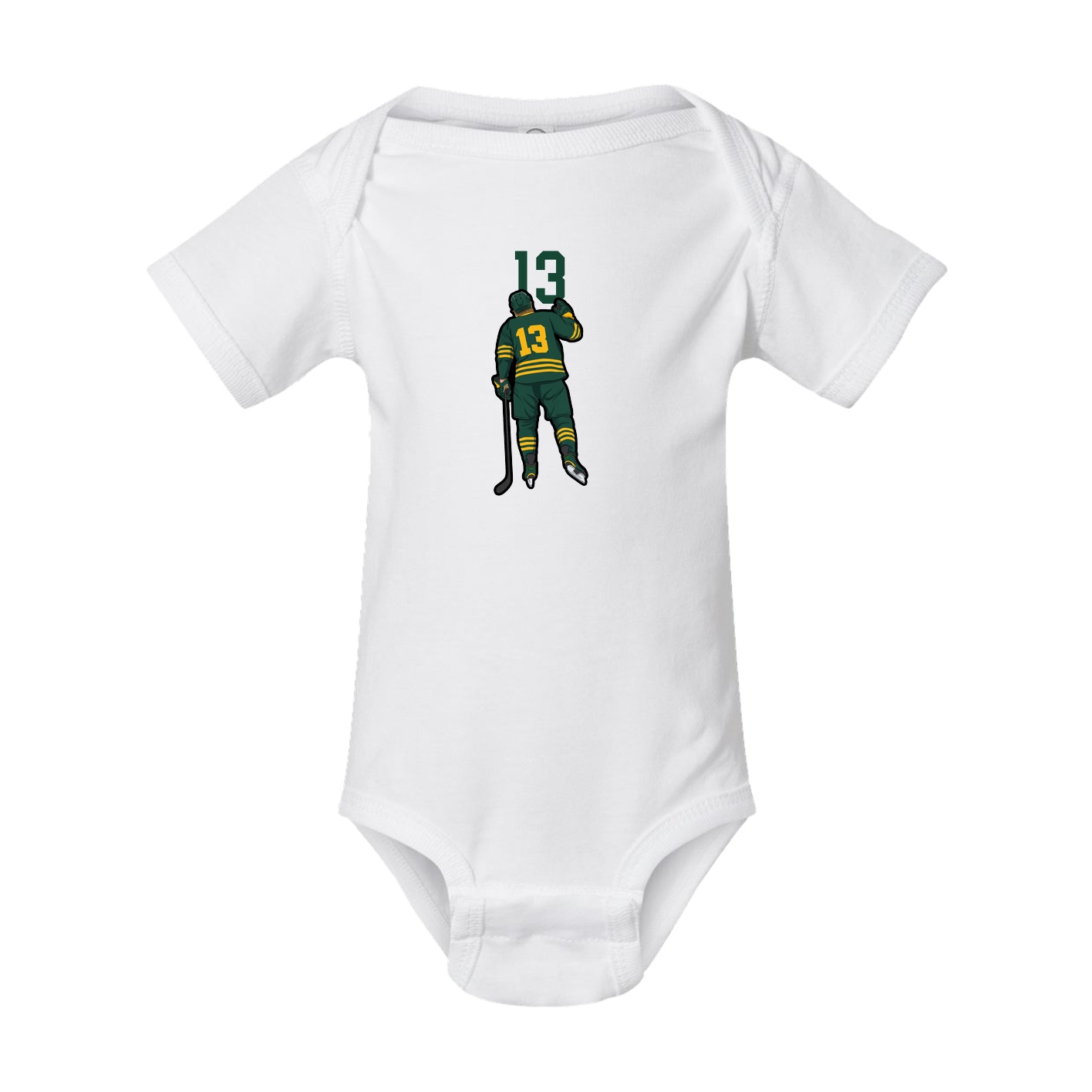 Baby Onesie — Number Top in White