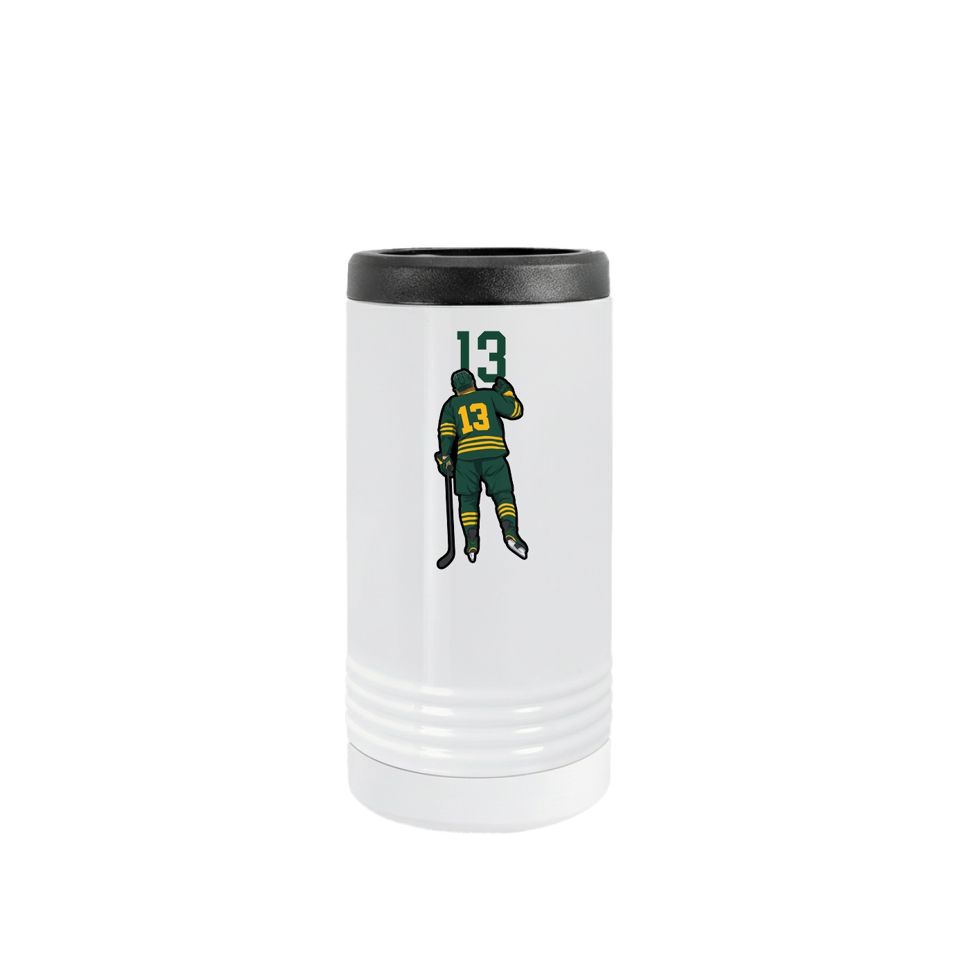 Slim Beverage Holder — Number Top in White