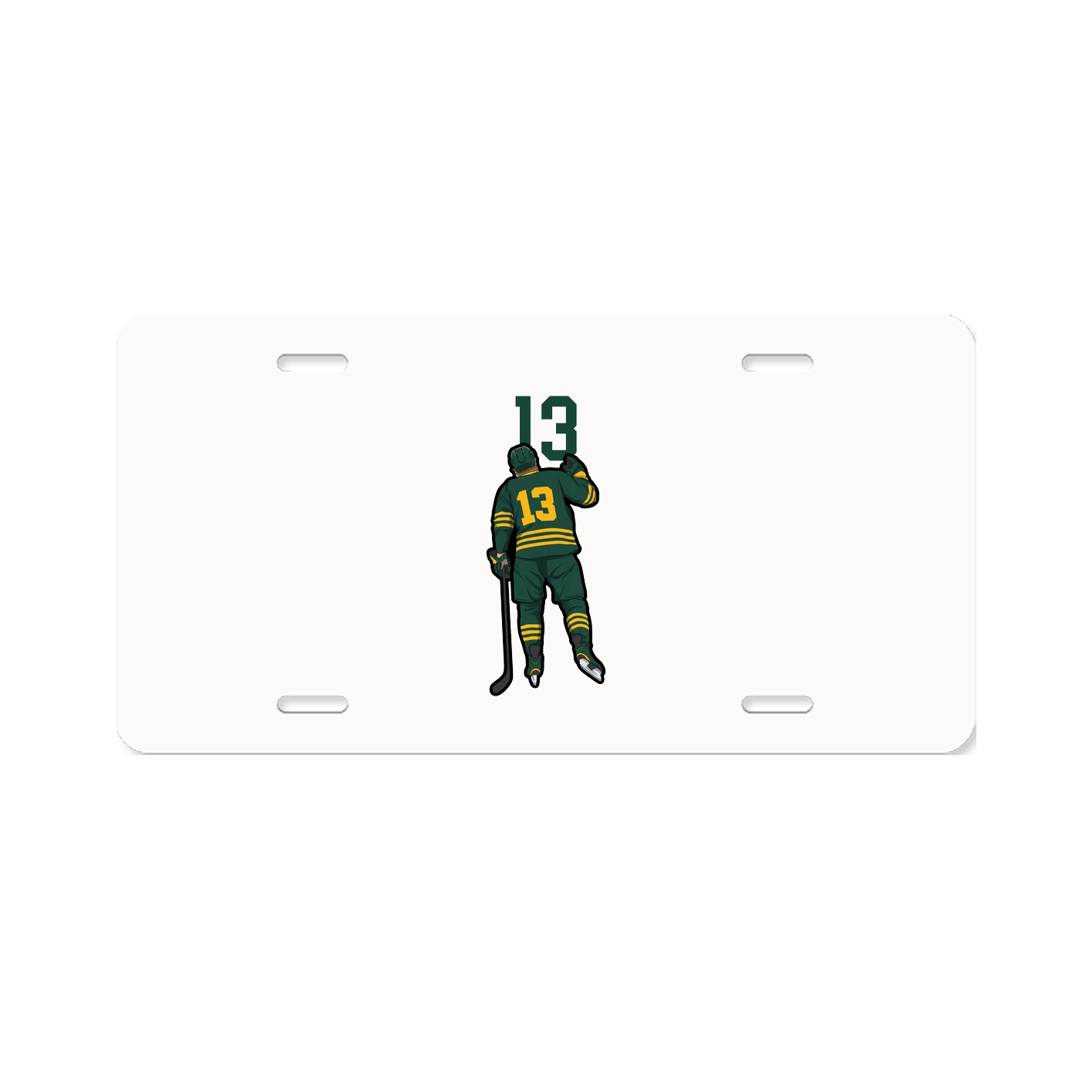 License Plate — Number Top in Classic