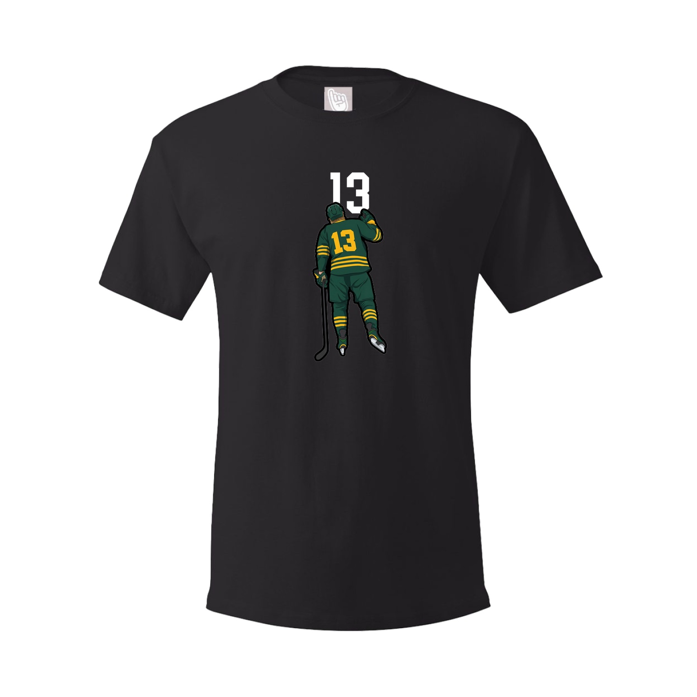 Youth Tee — Number Top in Black