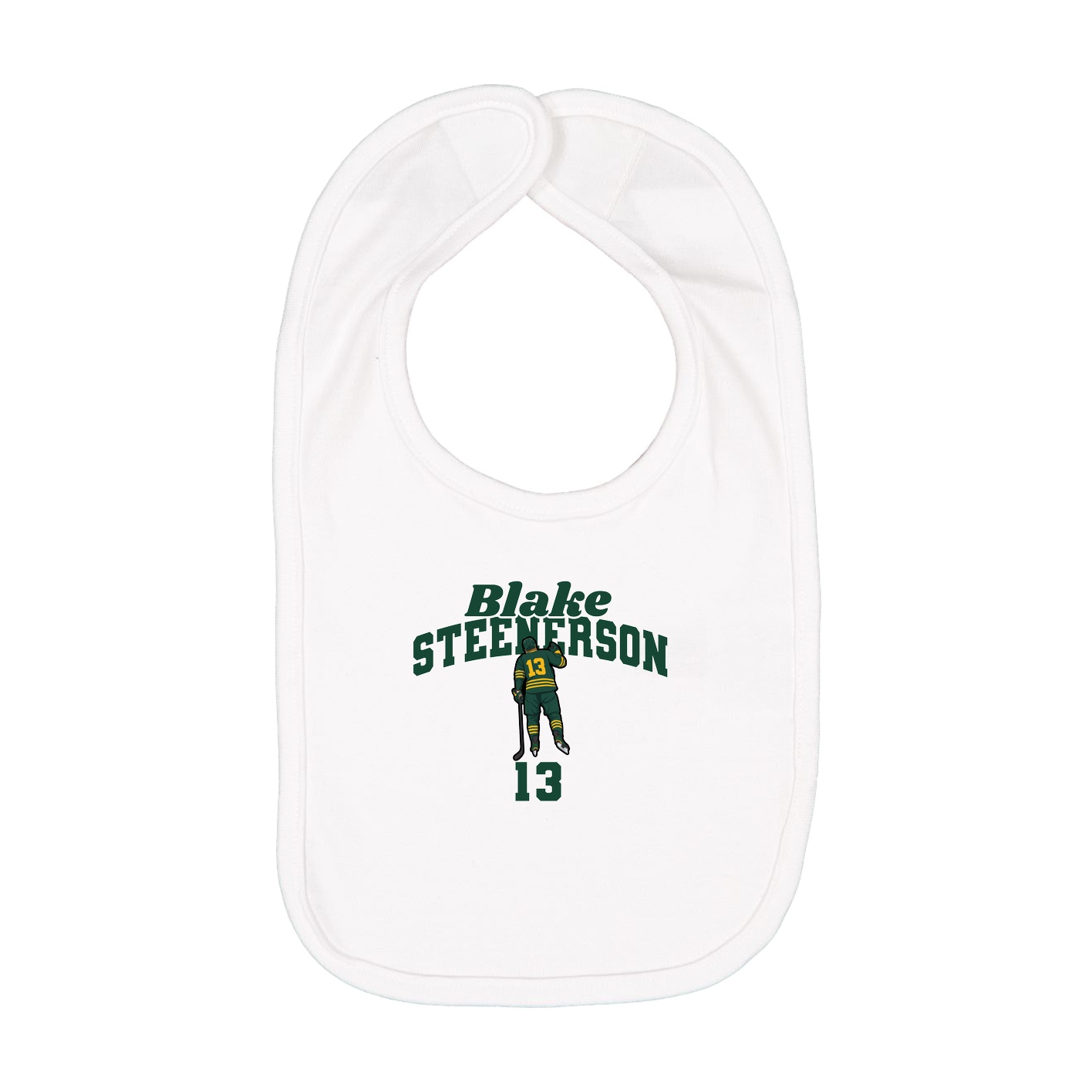 Infant Bib — Signature Arch in White
