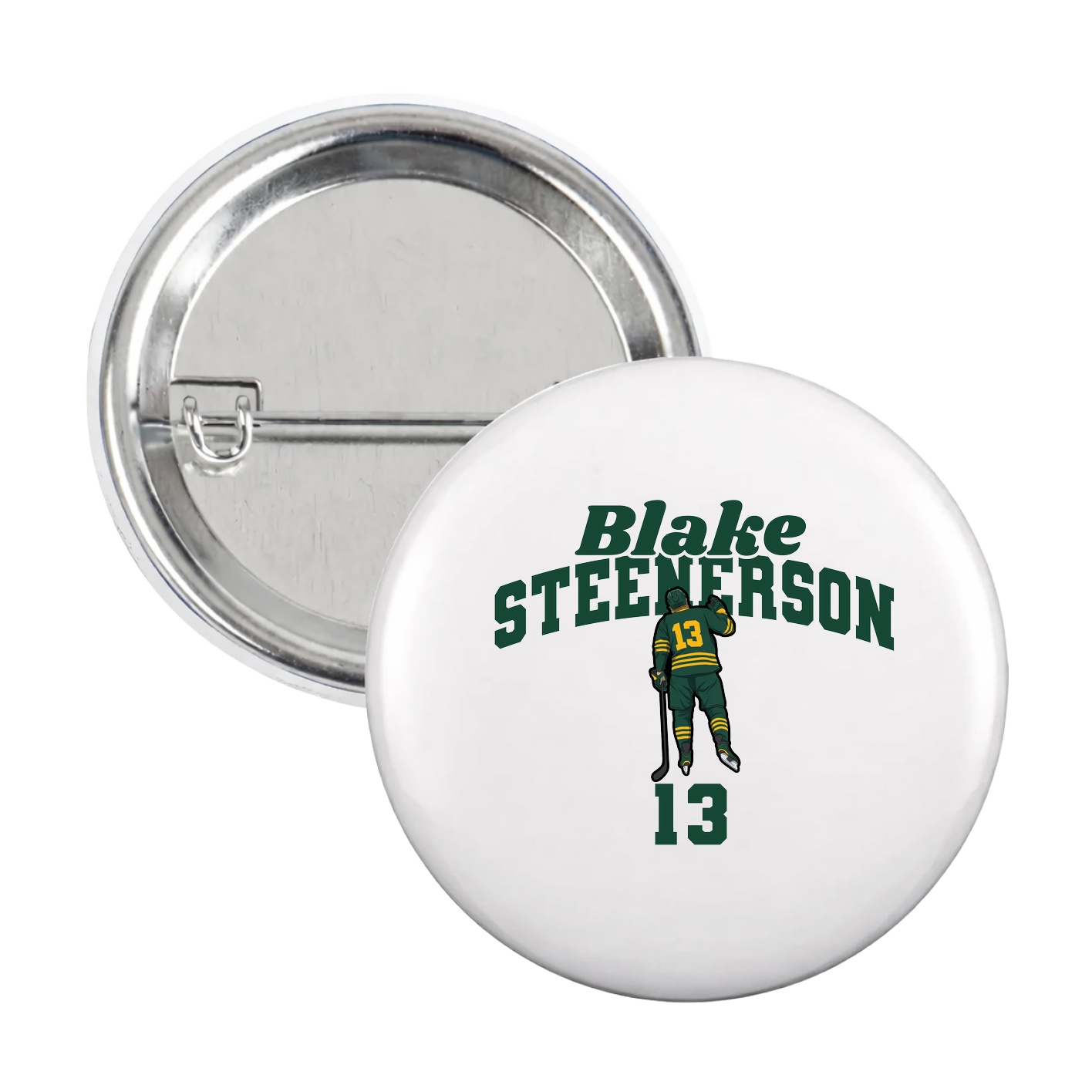 Game Day Button — Signature Arch in White