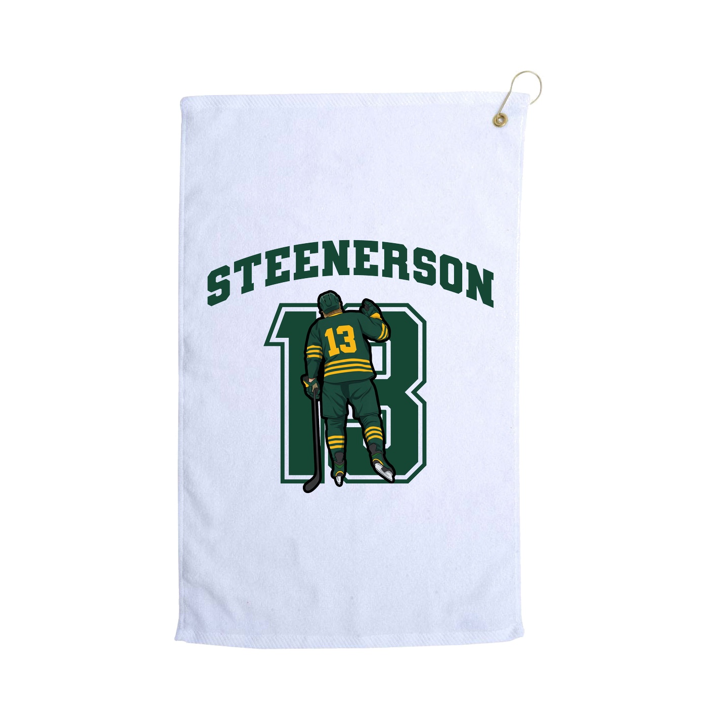 Golf Towel — Number in White