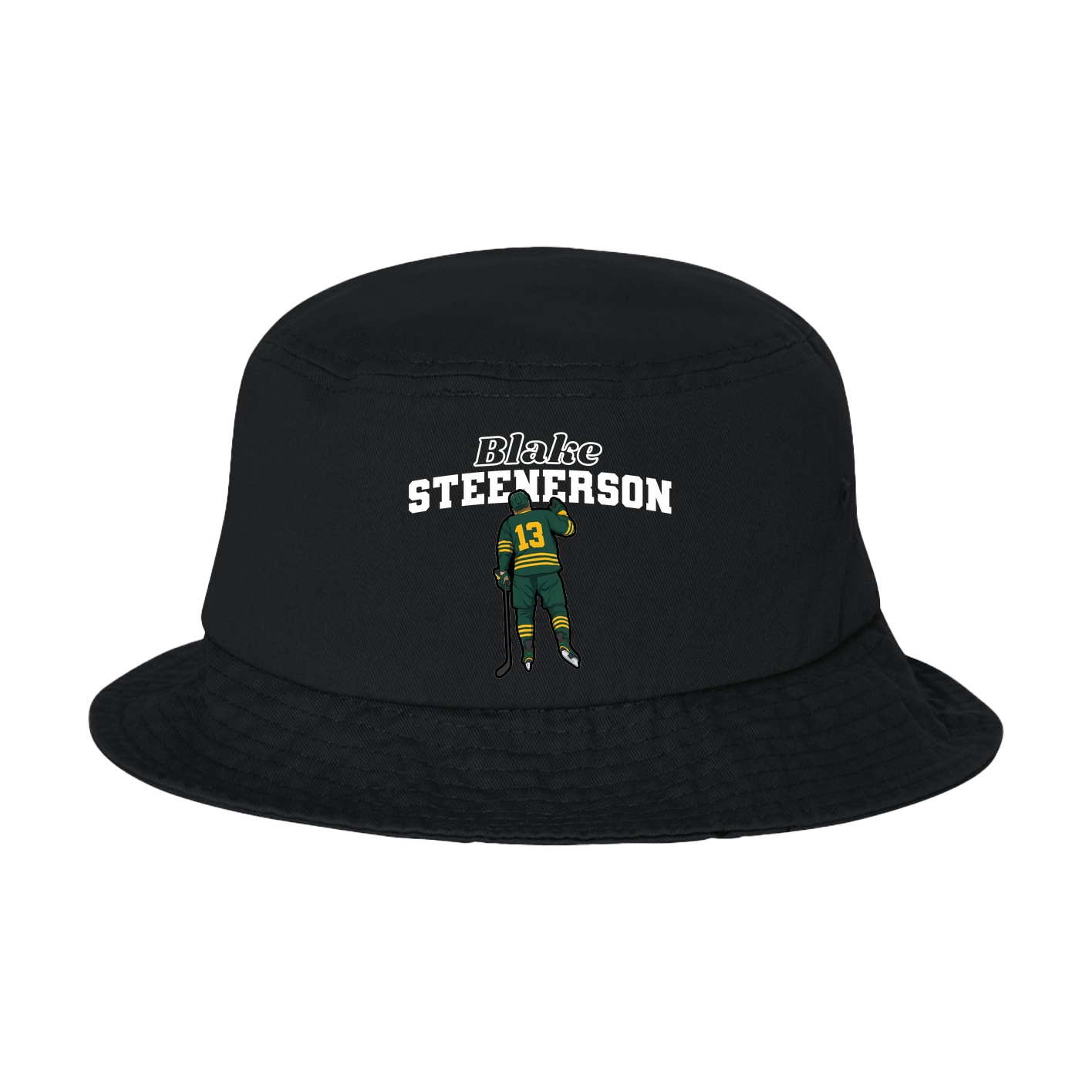 Bucket Cap — Name Arch in Black