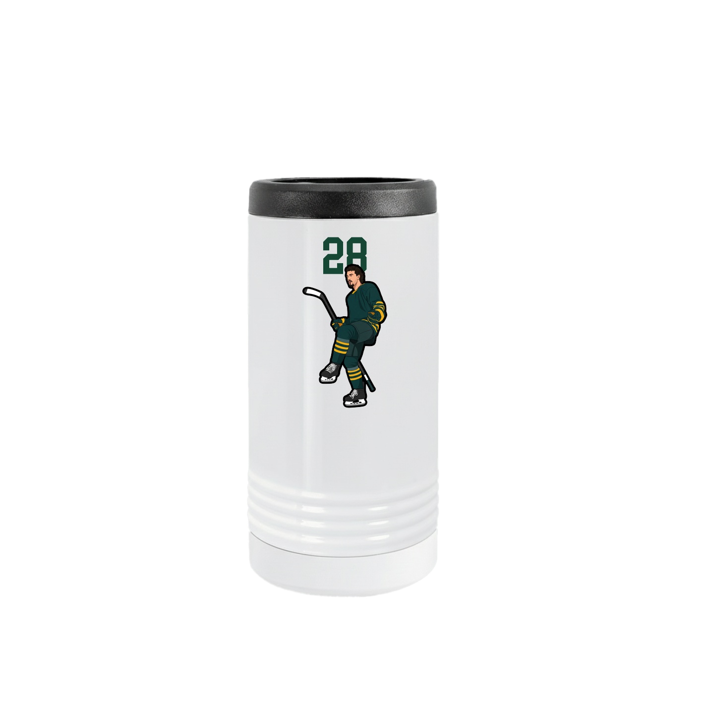Slim Beverage Holder — Number Top in White