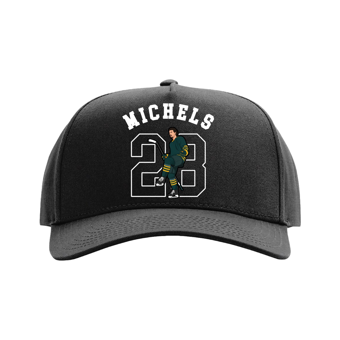 Full Fabric Five-Panel Champ Cap — Shirsey Arch in Black