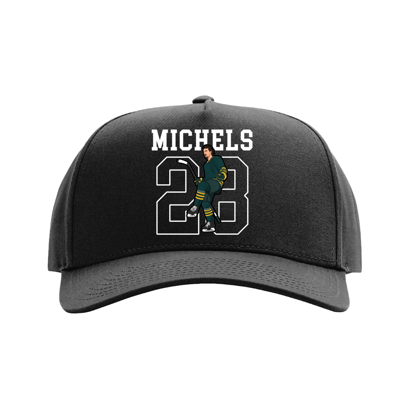 Full Fabric Five-Panel Champ Cap — Shirsey in Black
