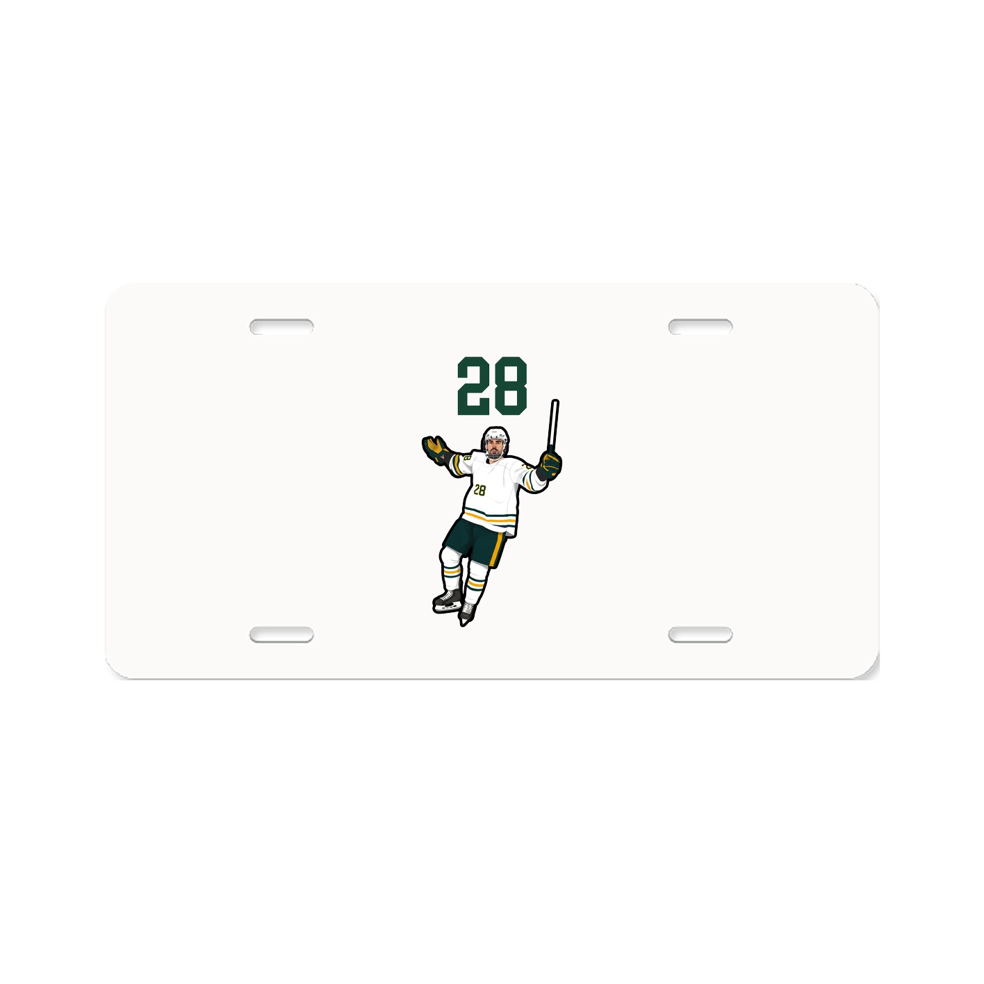 License Plate — Number Top in Classic
