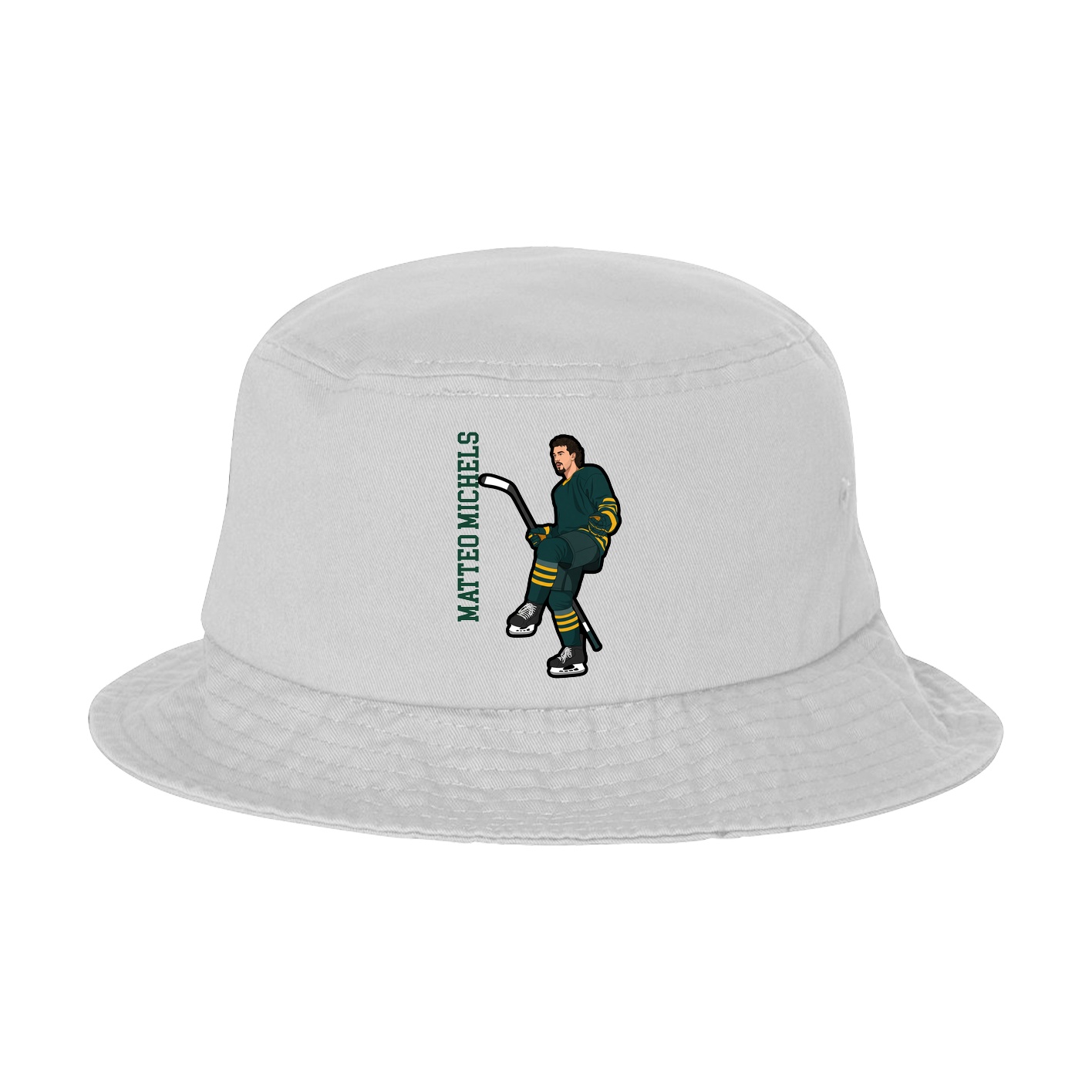 Bucket Cap — Name Vertical in White