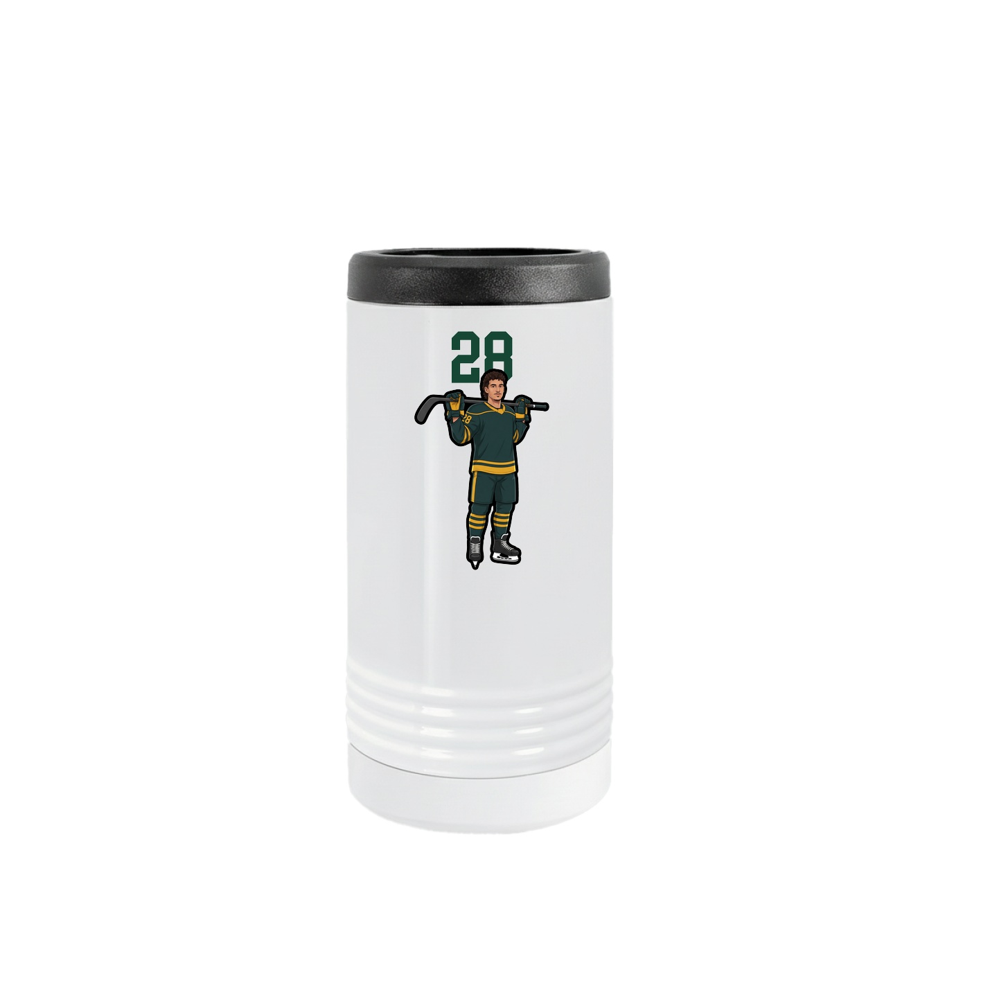 Slim Beverage Holder — Number Top in White