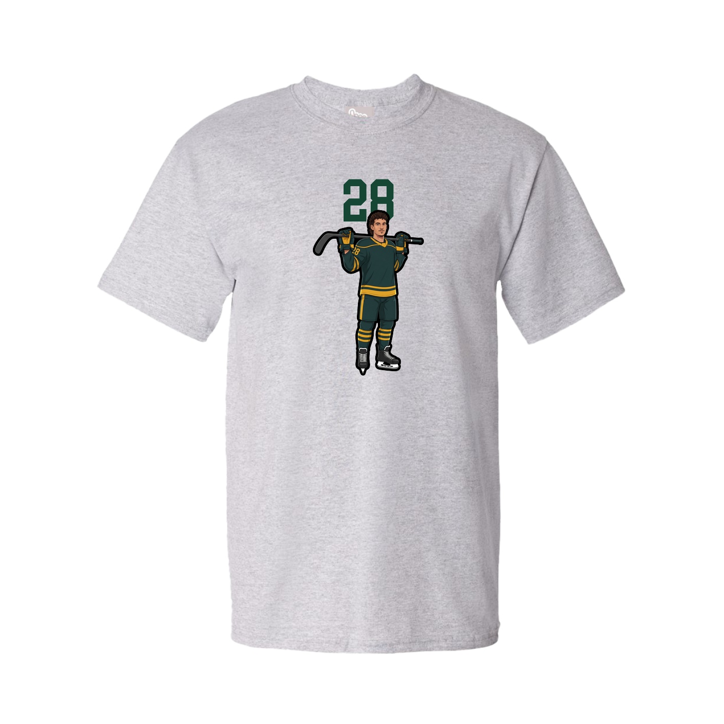 Youth Tee — Number Top in Grey