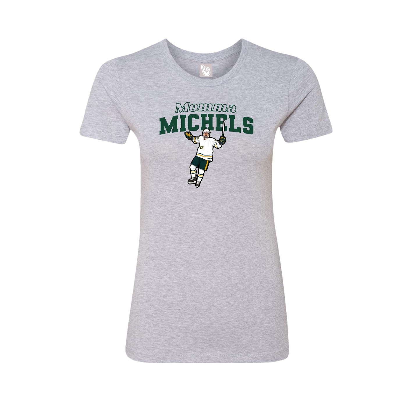 Womens Tee — Mothers Day Block in Grey