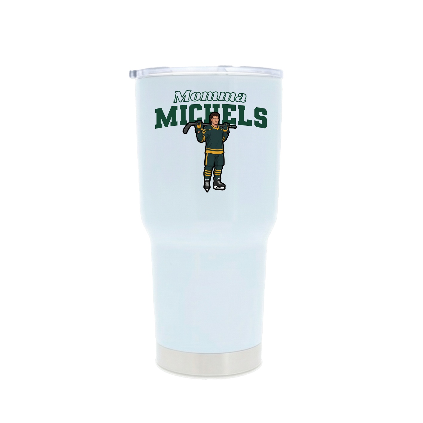 30oz Stainless Steel Tumbler — Mothers Day Block in White