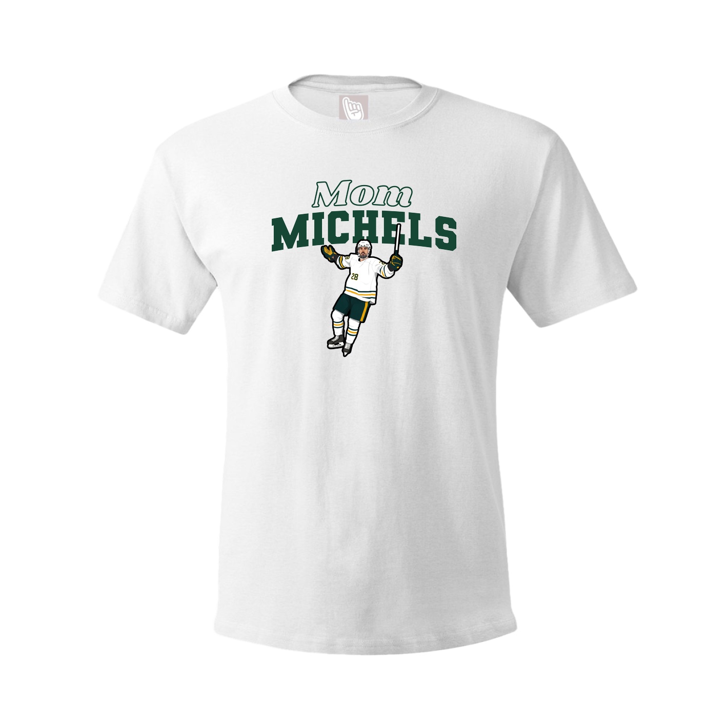 Youth Tee — Mothers Day Block in White