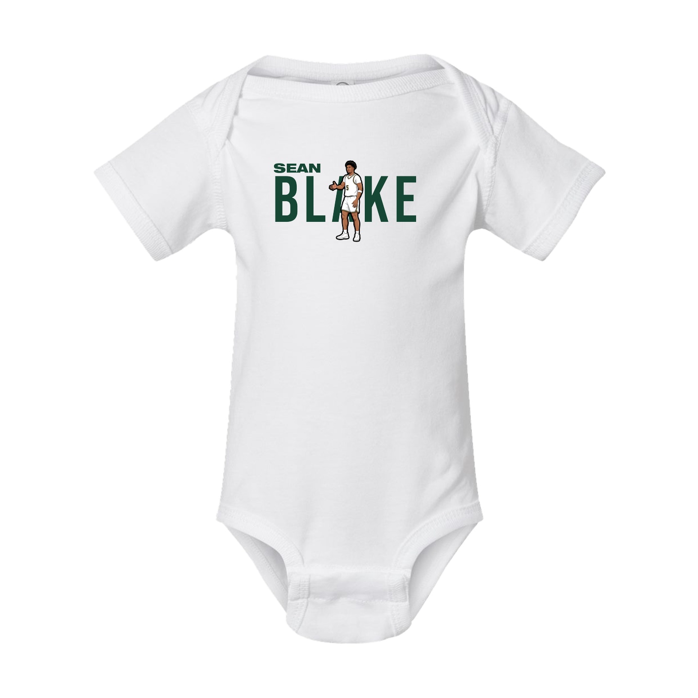 Baby Onesie — Player Name in White
