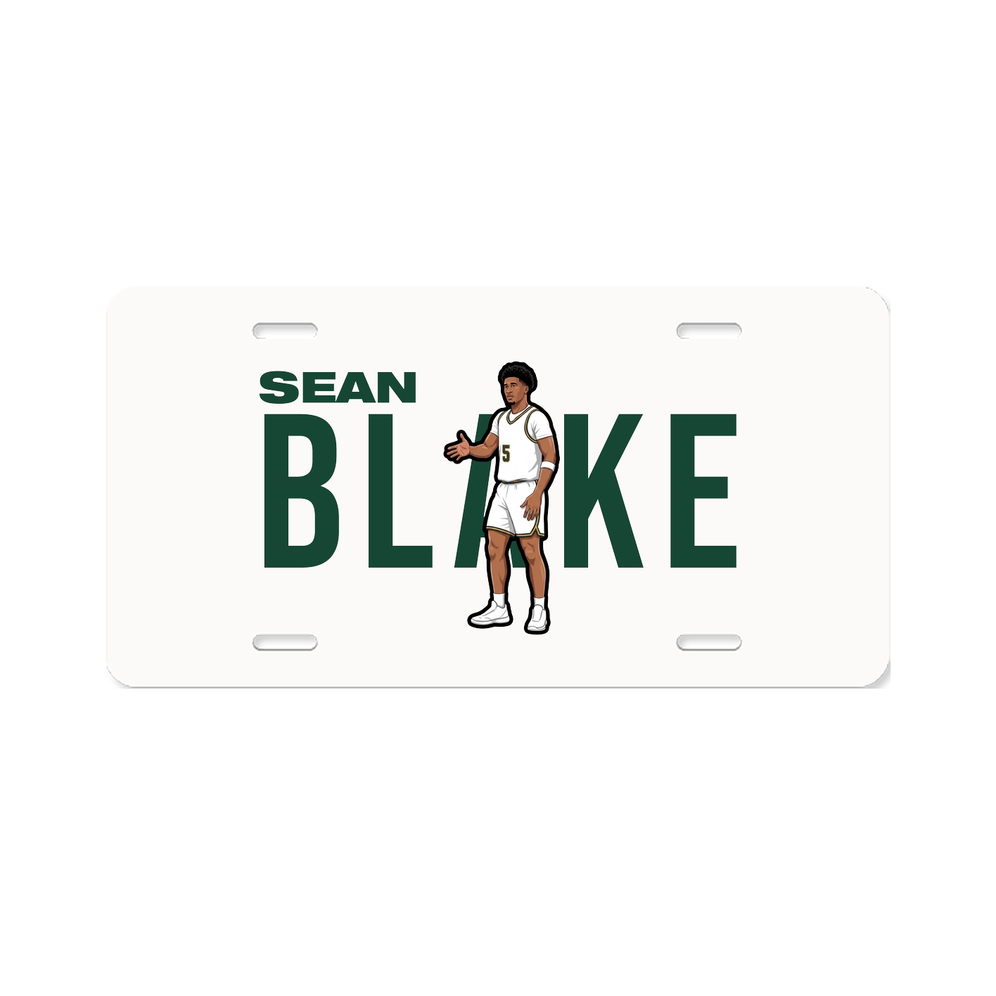 License Plate — Player Name in Classic