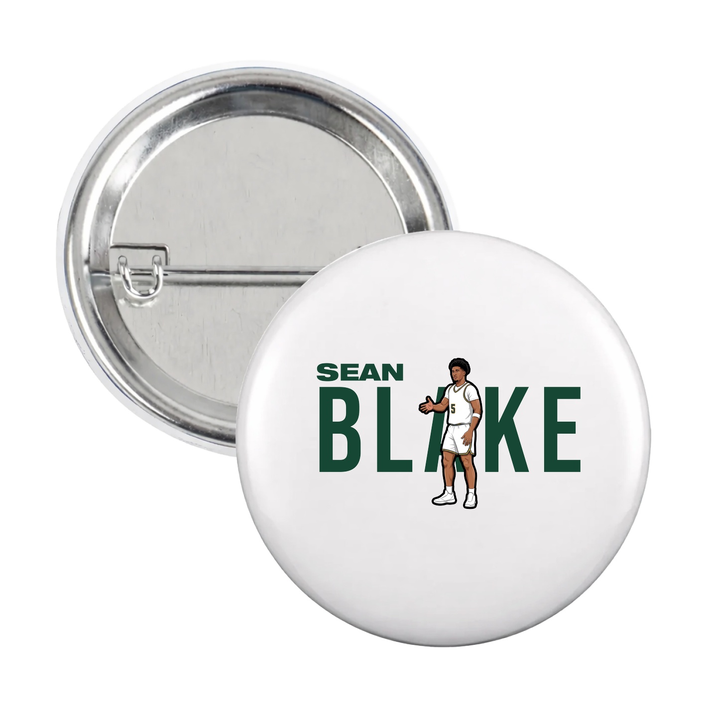 Game Day Button — Player Name in White