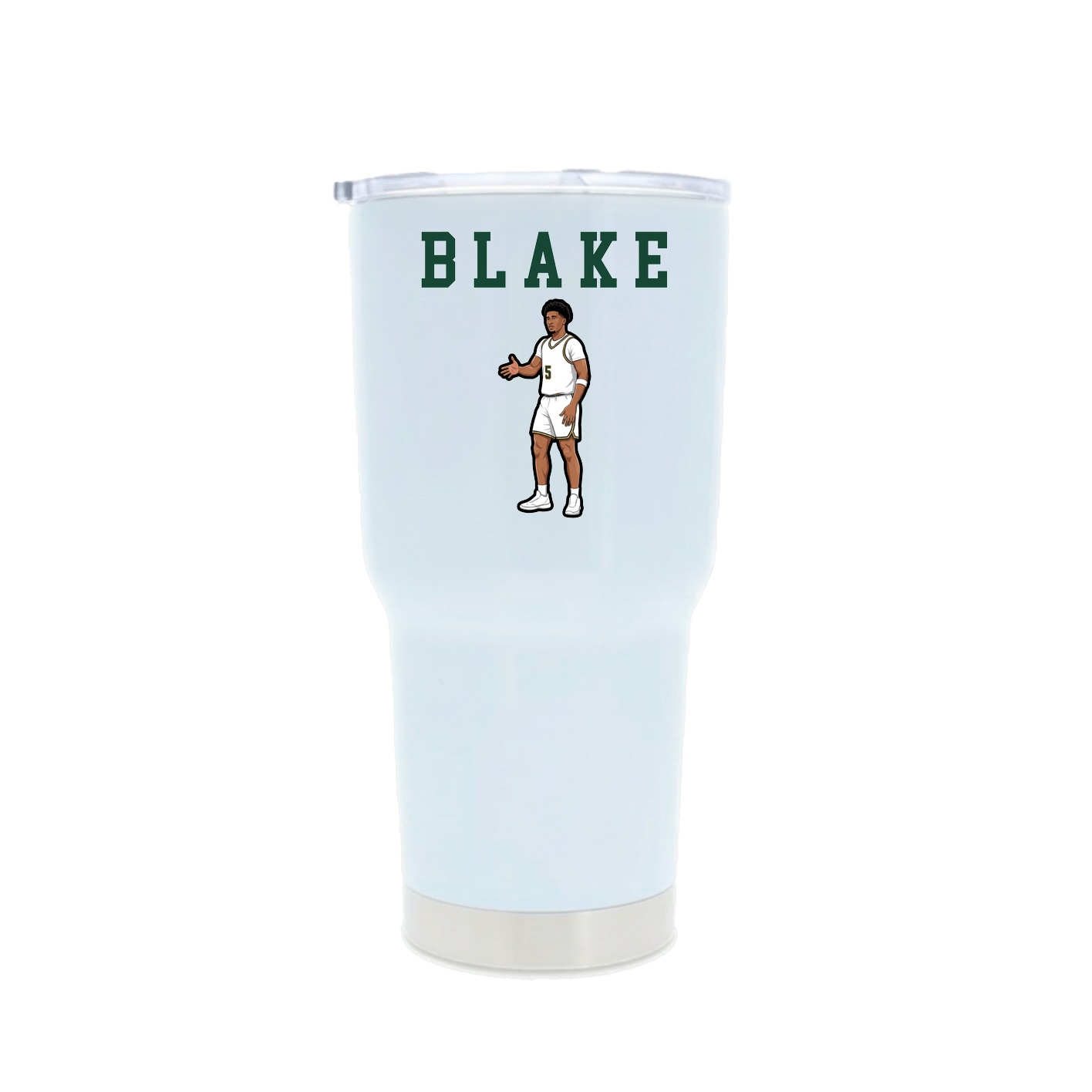 30oz Stainless Steel Tumbler — Shirsey in White