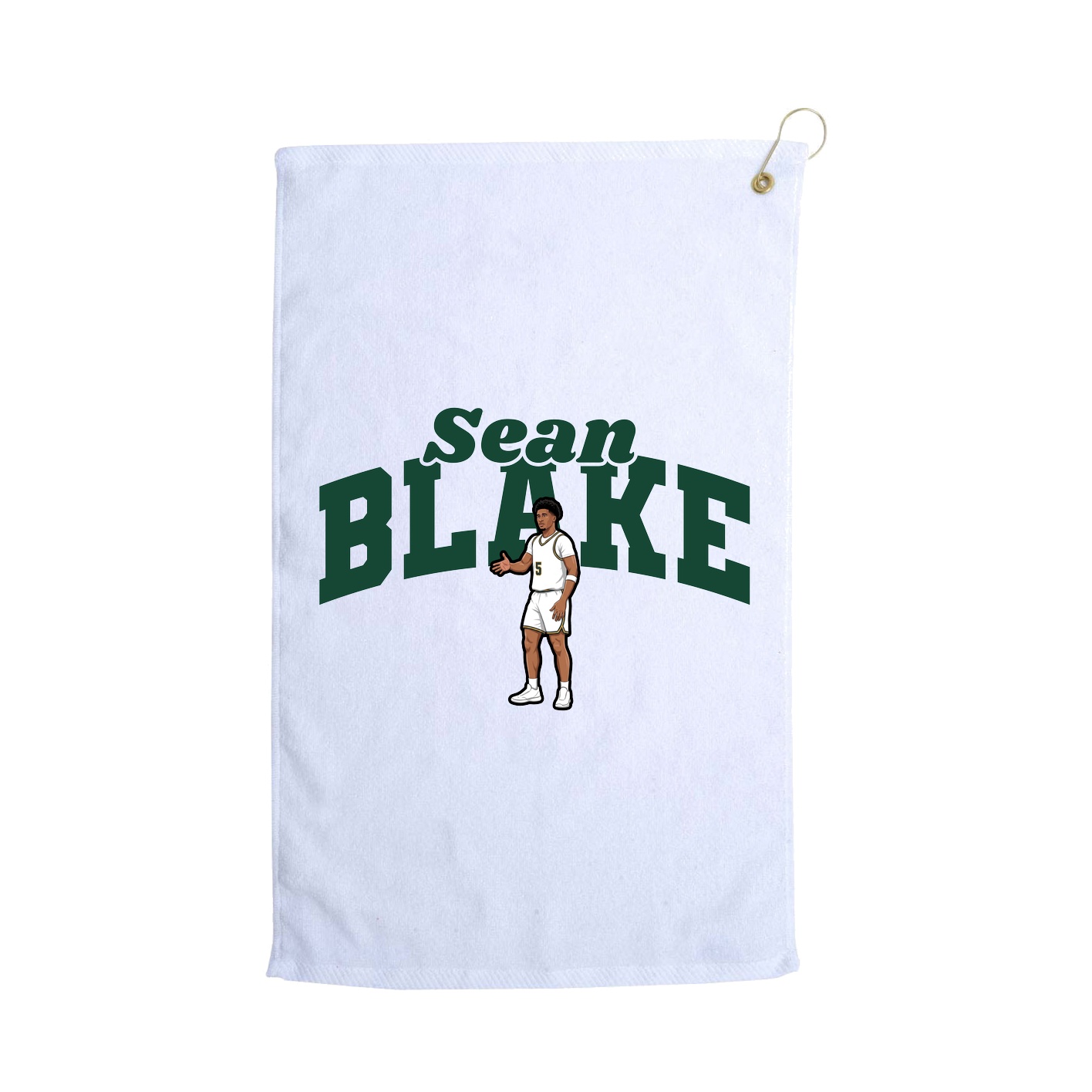 Golf Towel — Signature Arch in White