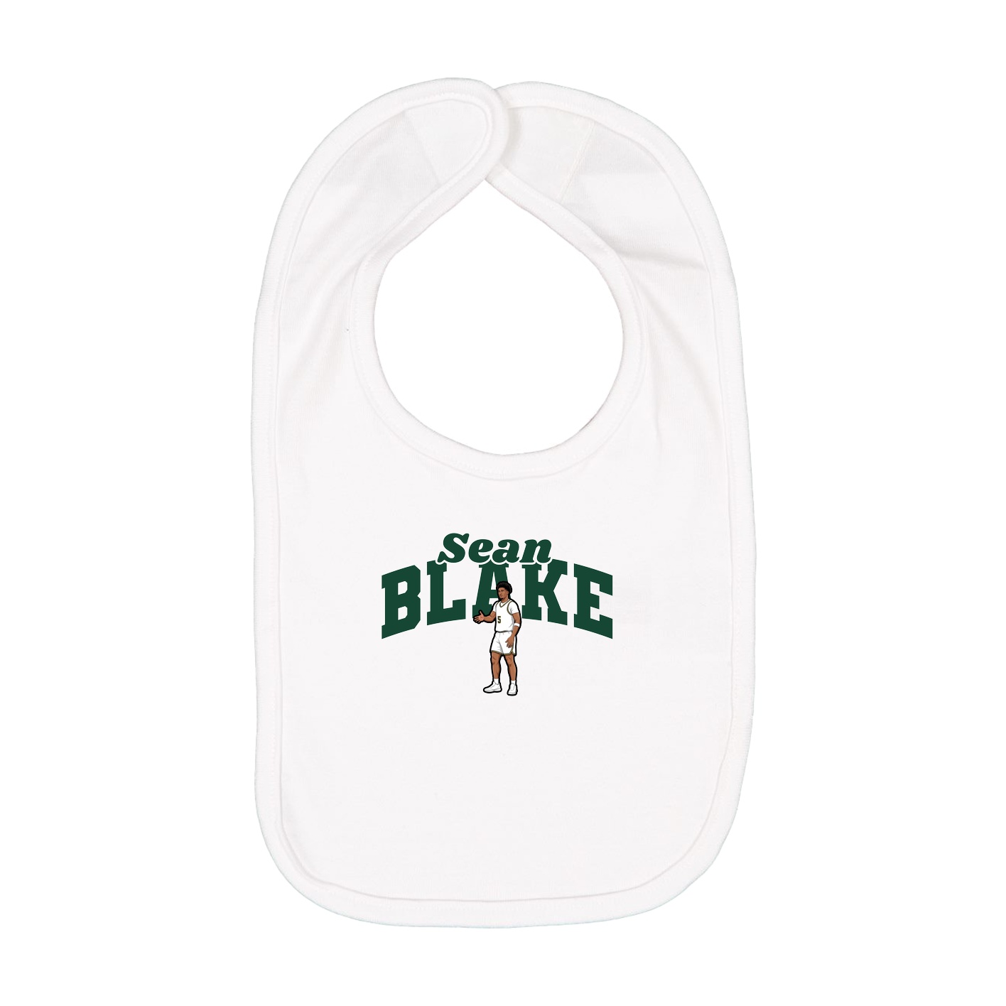 Infant Bib — Signature Arch in White