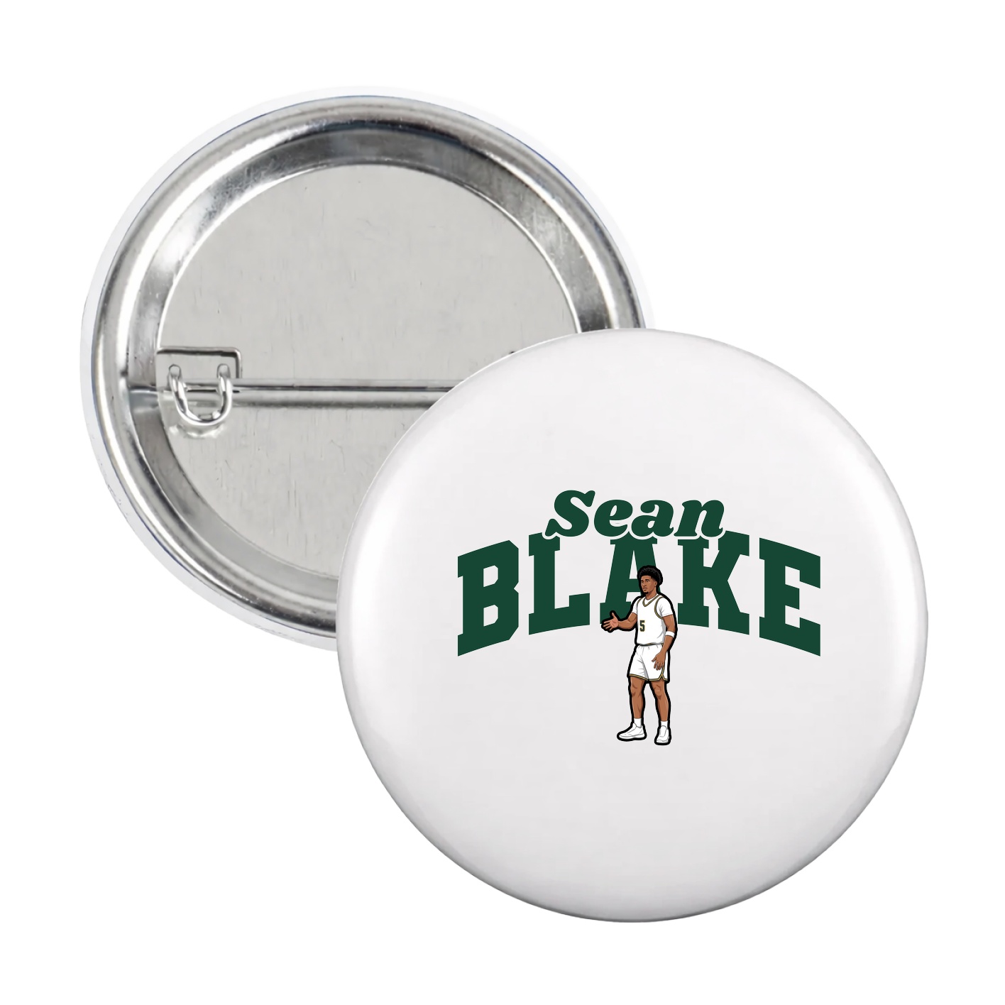 Game Day Button — Signature Arch in White