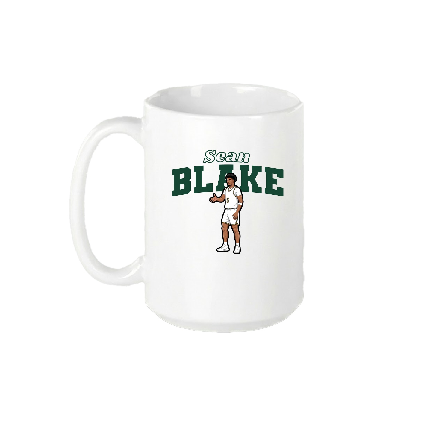 15oz Coffee Mug — Name Arch in White