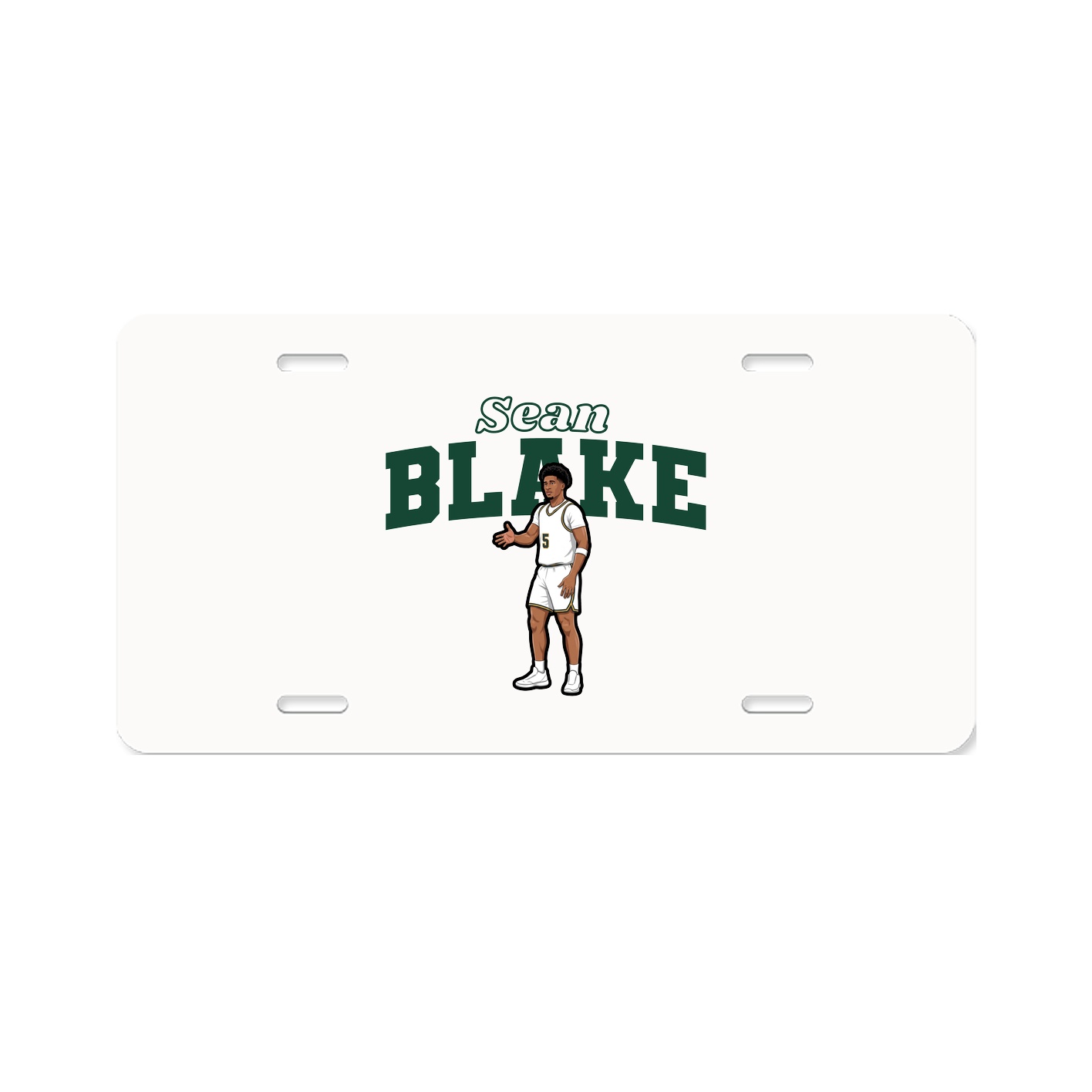 License Plate — Name Arch in Classic
