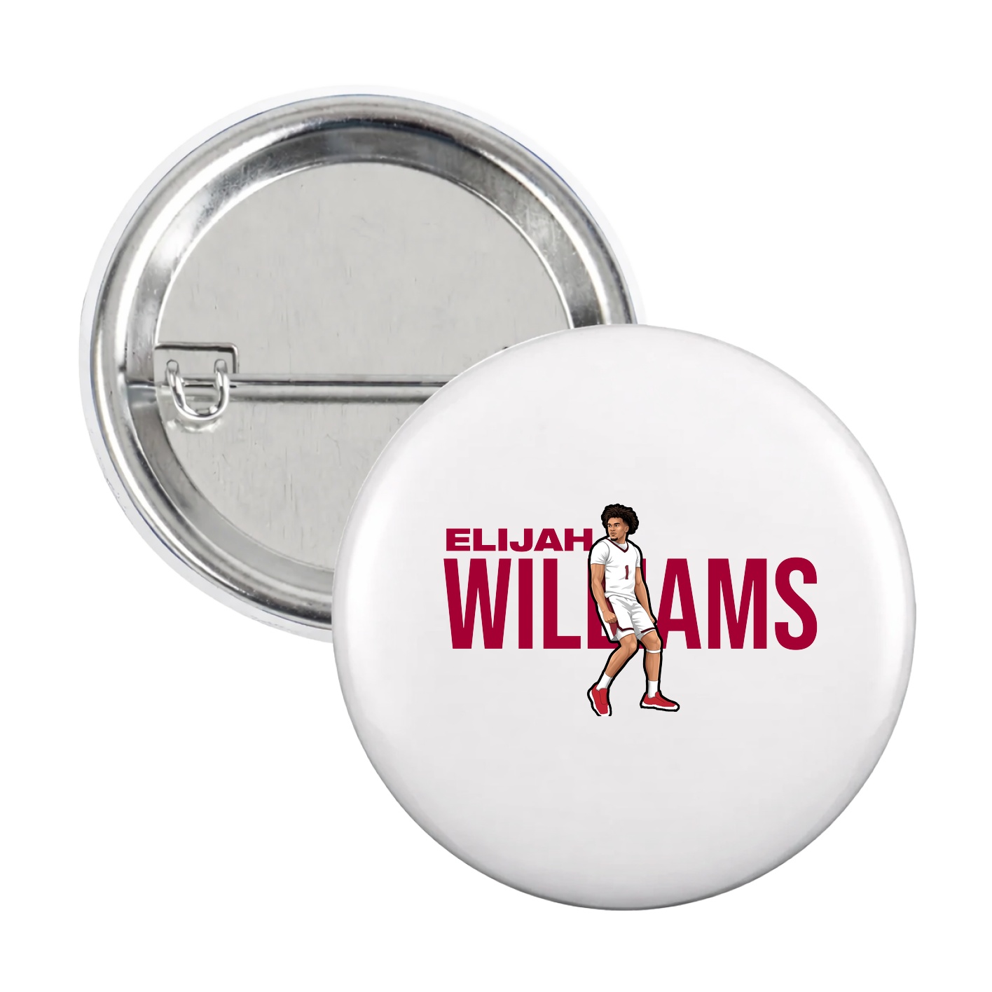 Game Day Button — Player Name in White