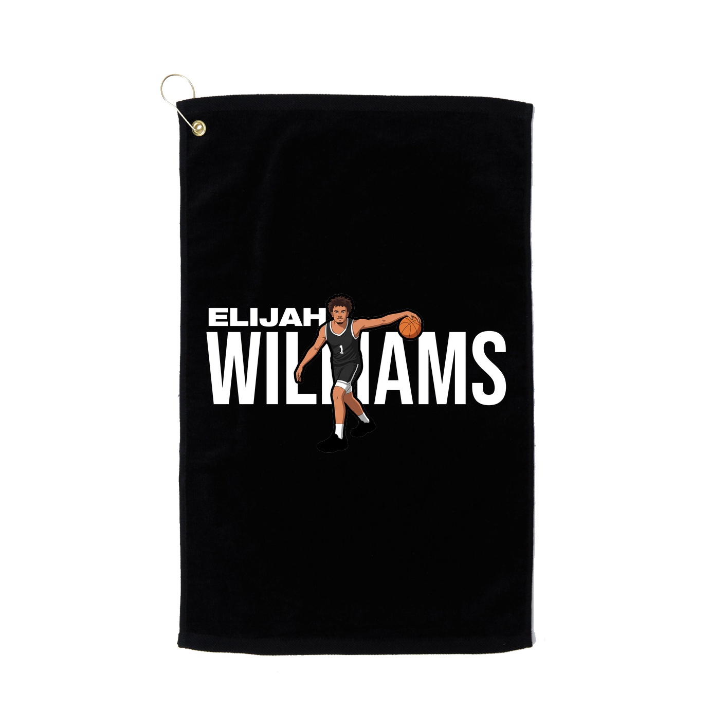 Golf Towel — Player Name in Black