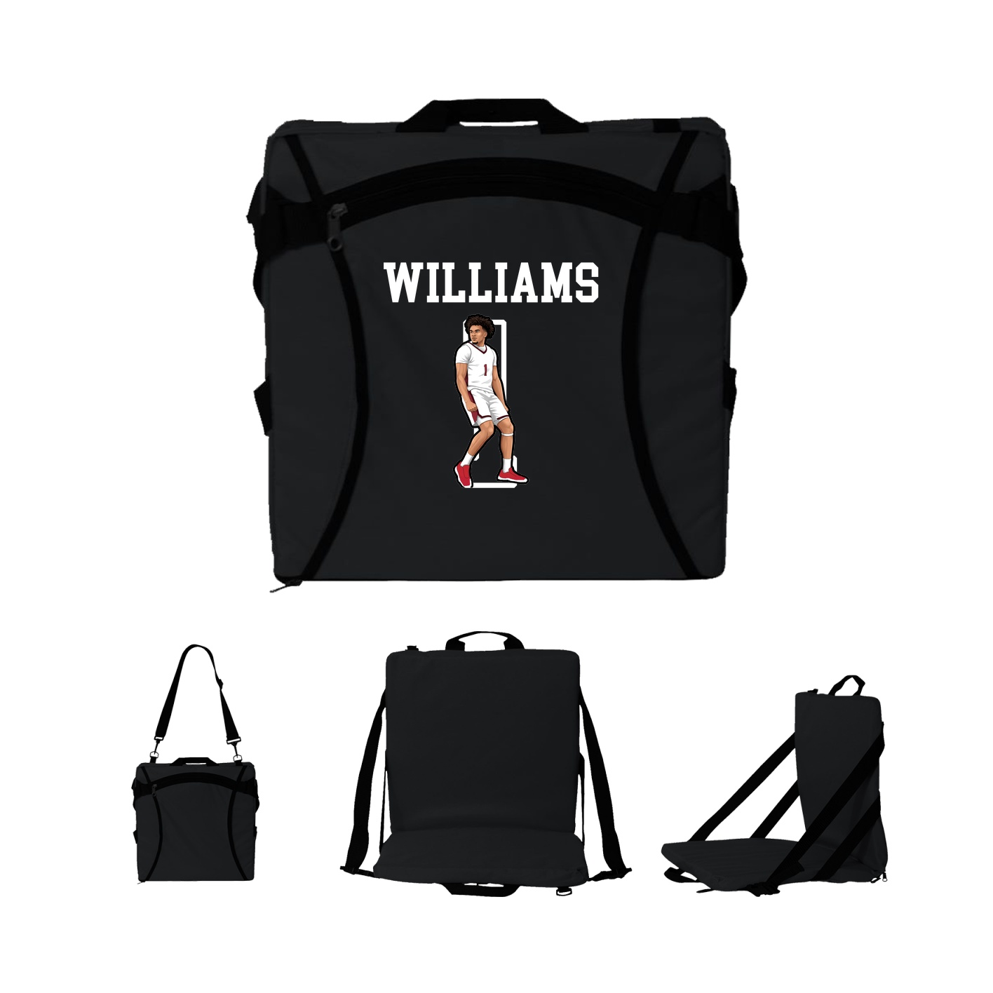 Folding Stadium Seat — Shirsey in Black