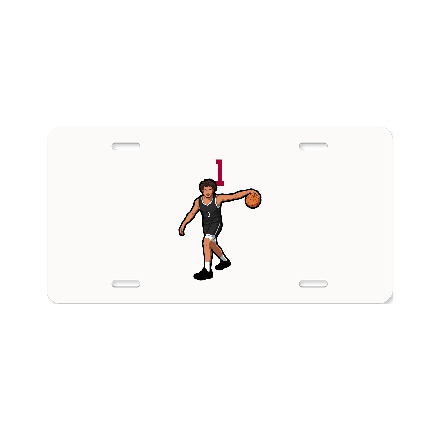 License Plate — Number Top in Classic