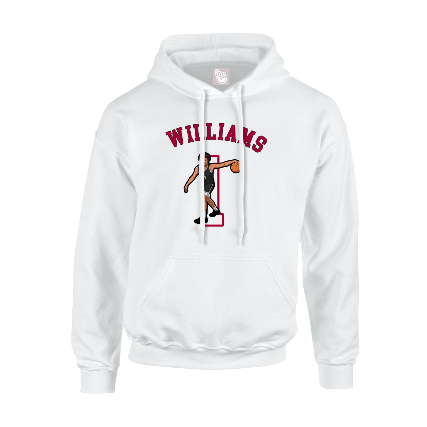 Youth Hoodie — Shirsey Arch in White